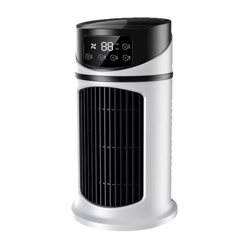 Dofurz Portable Air Conditioner for Bedroom, 5-Speed Desktop Cooling Fan with Ice Lattice (White, 1 Unit) s58z8