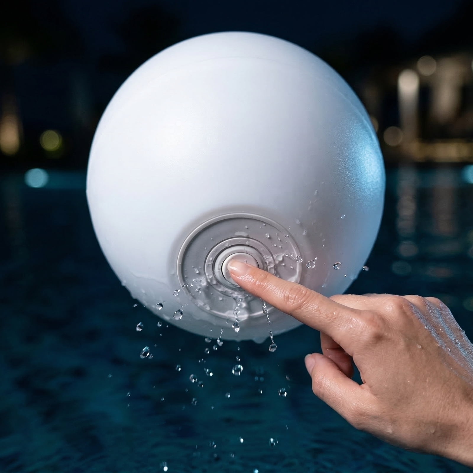 Cakiesky Floating LED Orb Light, Waterproof RGB Color Changing Pool Decor with Remote Control (Multi-color, 3.14 in) fz3q4