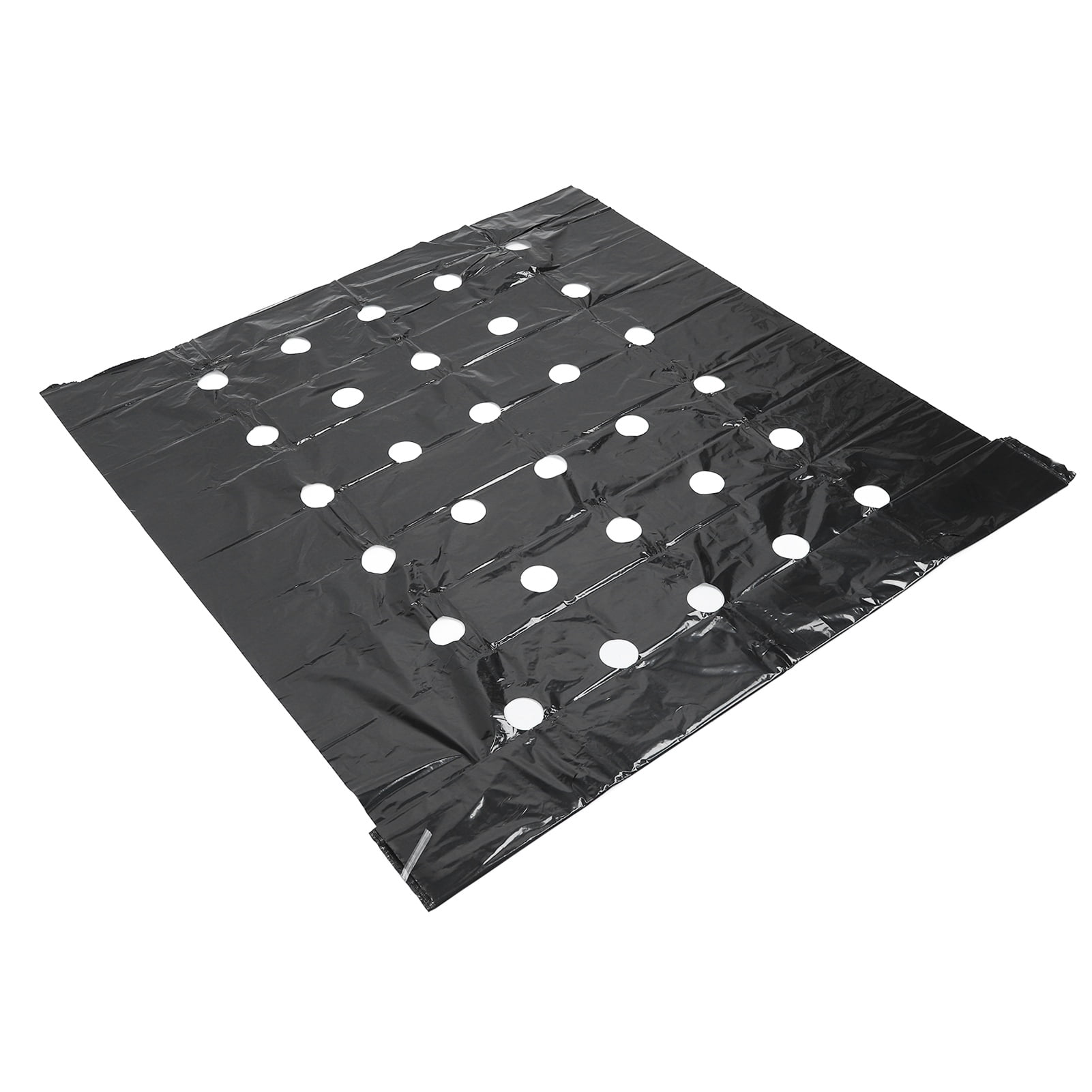 Generic Perforated PE Garden Mulch Film Weed Barrier for Crop Growth (Black, 3.1 ft x 32.8 ft) bkzvt
