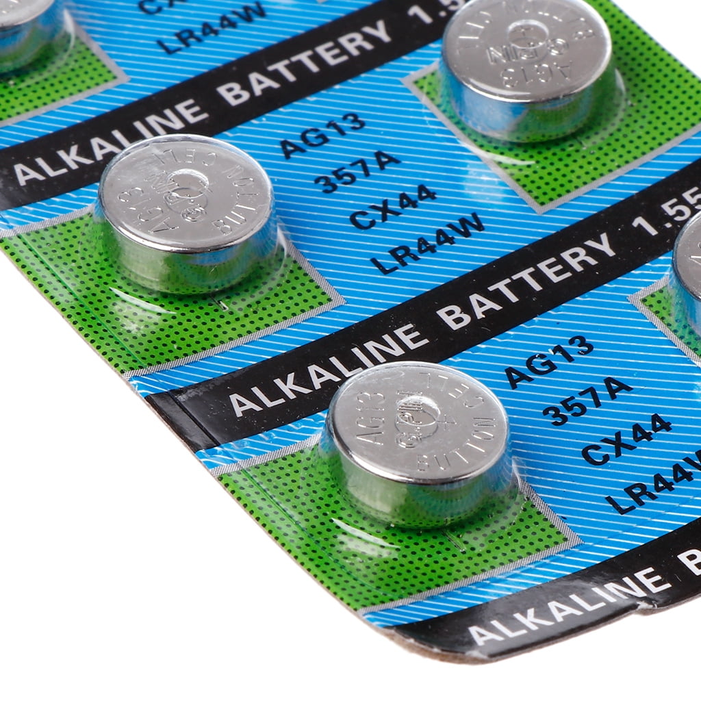 MANNYA LR44 AG13 Button Coin Cell Batteries (10 Pack, 1.5V) 2x92i