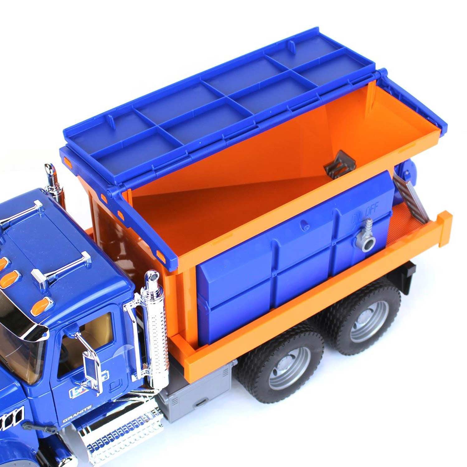 Bruder Mack Granite Winter Service Truck with Snow Plough (Blue, 26 in) 2sf7r