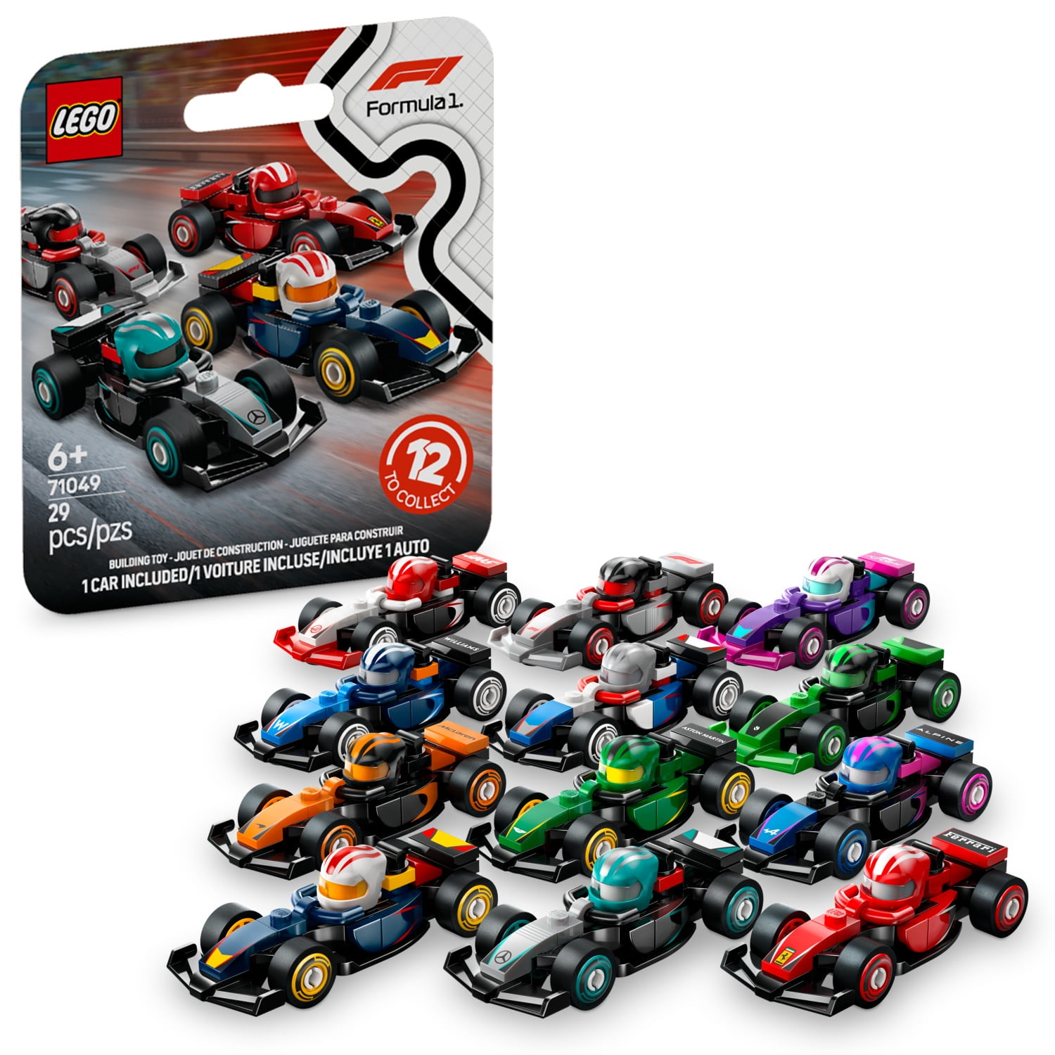 LEGO Formula 1 Race Car Building Kit, Collectible Mystery Model Vehicle (1 Pack) yk5ds