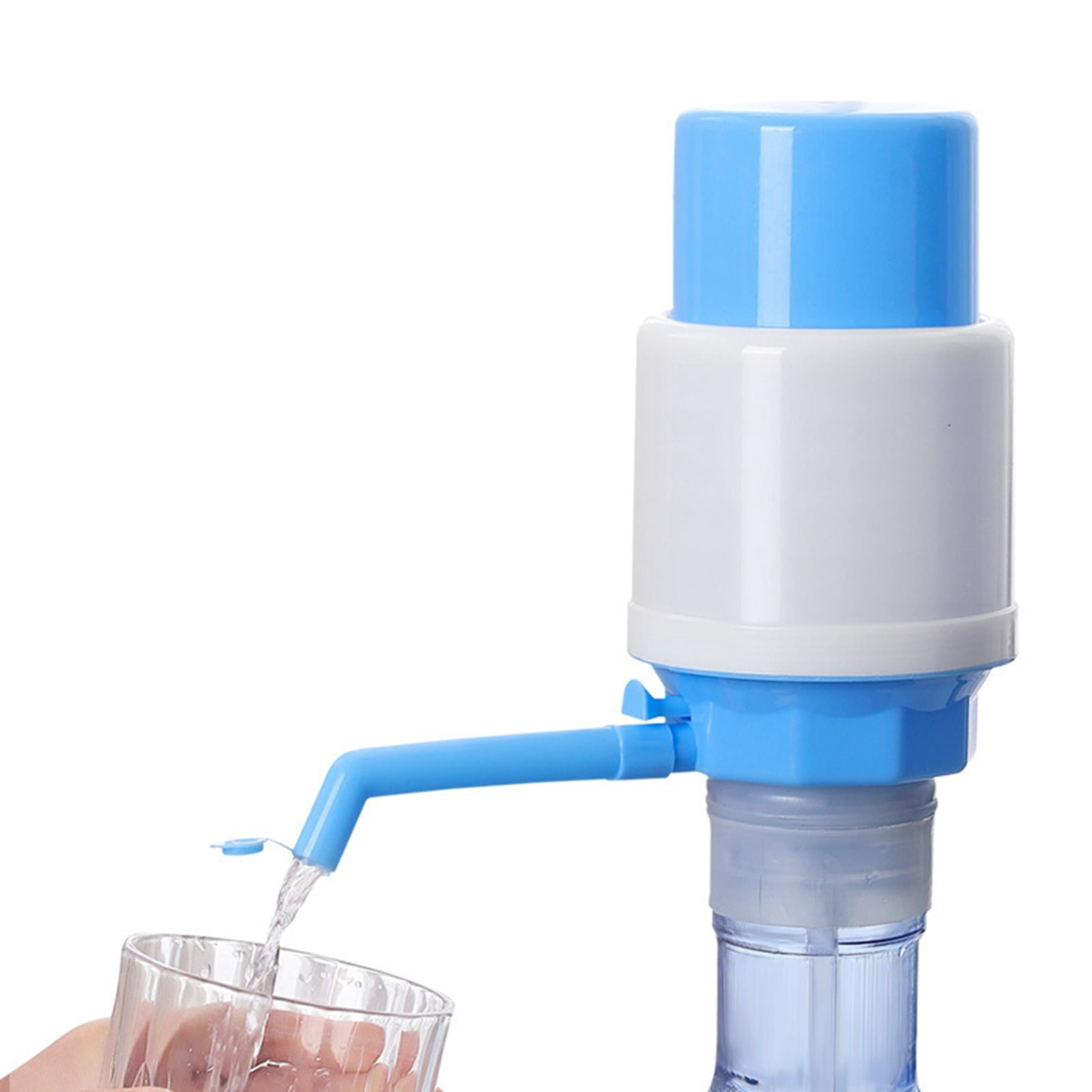Rmncdg Manual Hand-Operated Water Dispenser Pump for 5-Gallon Jugs (Light Blue, 1 Pack) yg57h