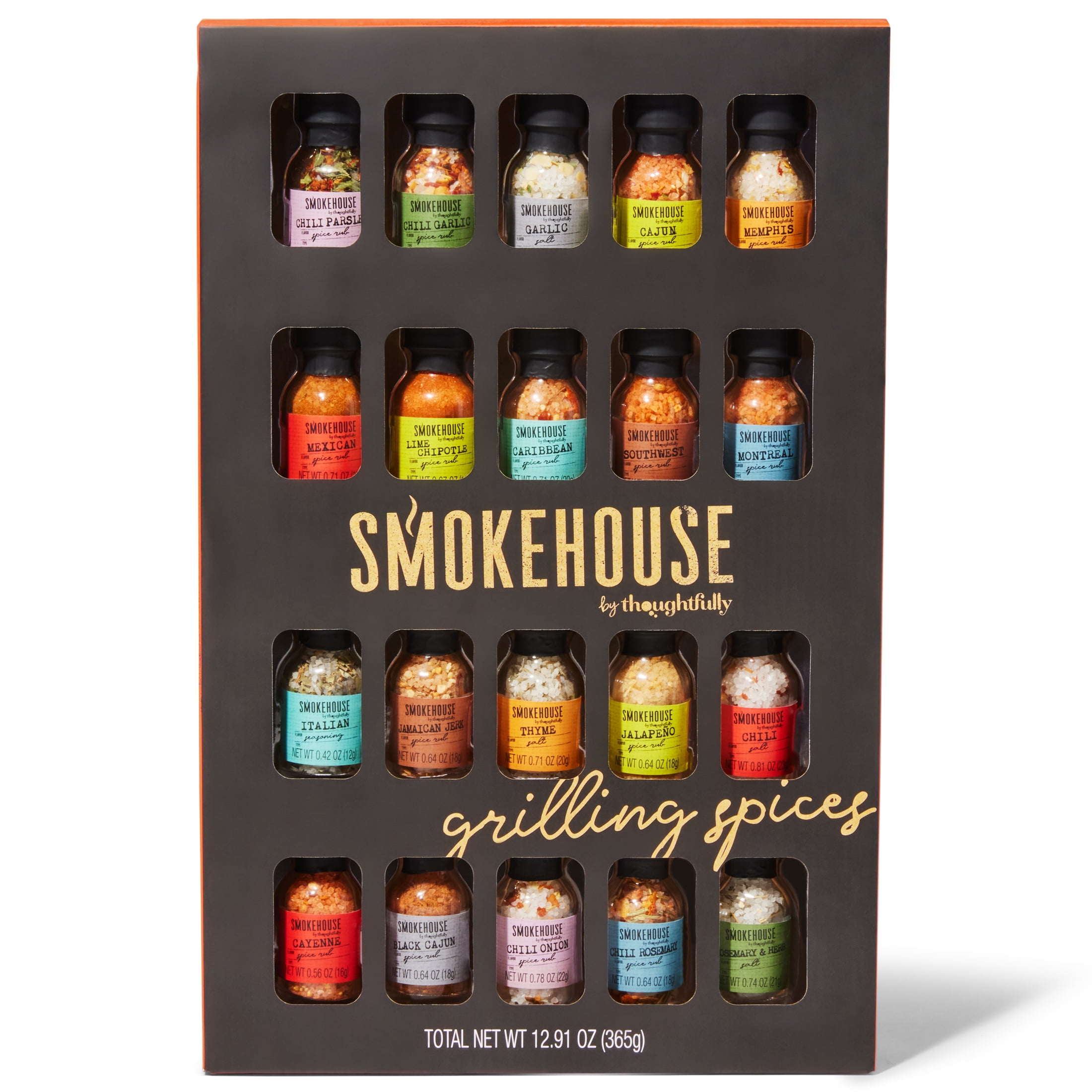 Thoughtfully Smokehouse Ultimate Grilling Spices and Seasonings Set (20 Count) t4l32