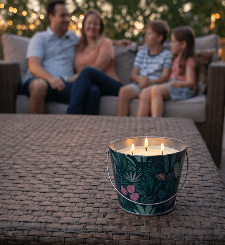 Mainstays Outdoor Citronella Scented Candle (Green, 24 oz) c8208