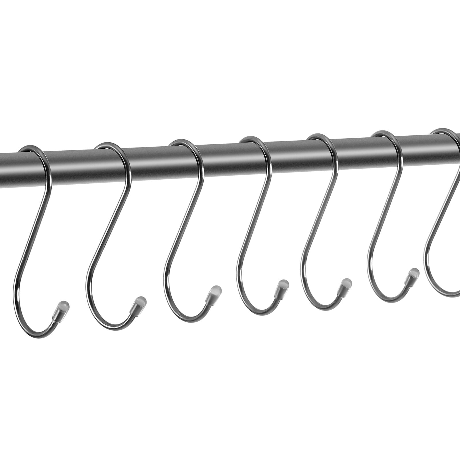 VEVOR S Hooks Heavy Duty Stainless Steel Hanging Hangers for Kitchen and Closet (Silver, 40 Pack, 3.4 in) yc0zg