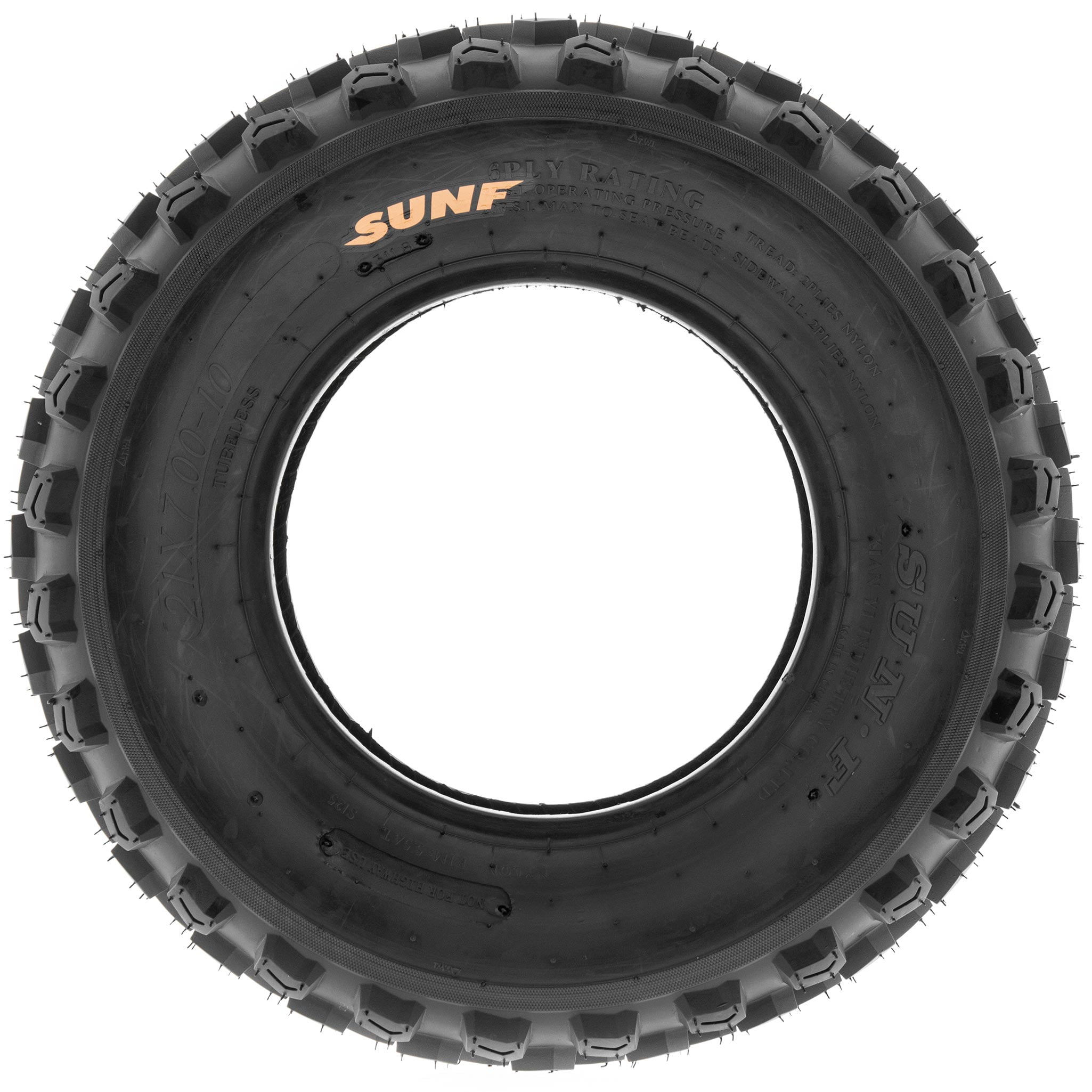 SUNF A017 All-Terrain ATV UTV Tire 6-Ply Rated Off-Road Quad Performance (22x7-10) hwaku