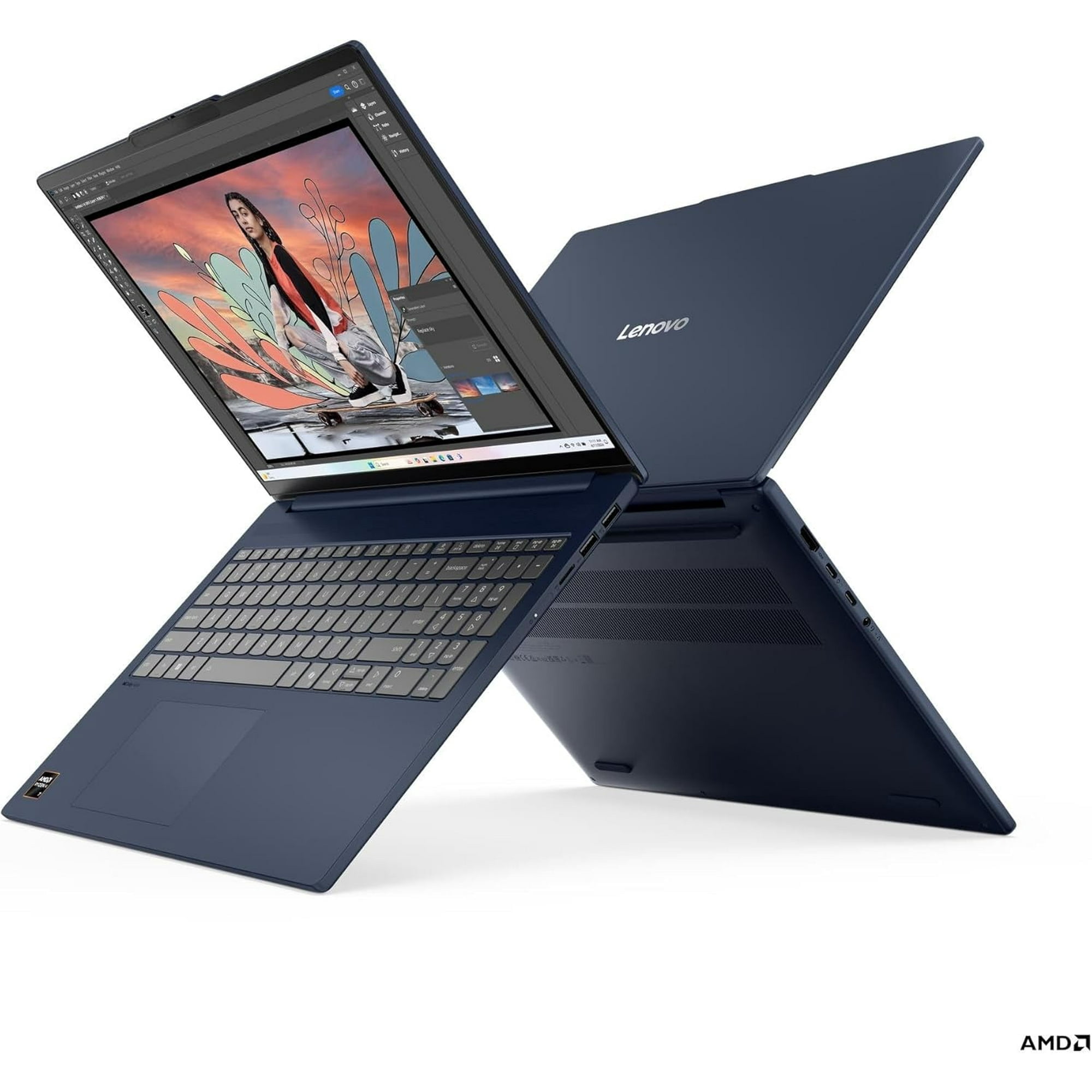 Lenovo IdeaPad Slim 5 Laptop, AMD Ryzen AI 7 350, 16 in WUXGA IPS Touchscreen, 16GB RAM, 1TB SSD, Wi-Fi 7, Windows 11 Pro (Cosmic Blue, 16 in) vrm24