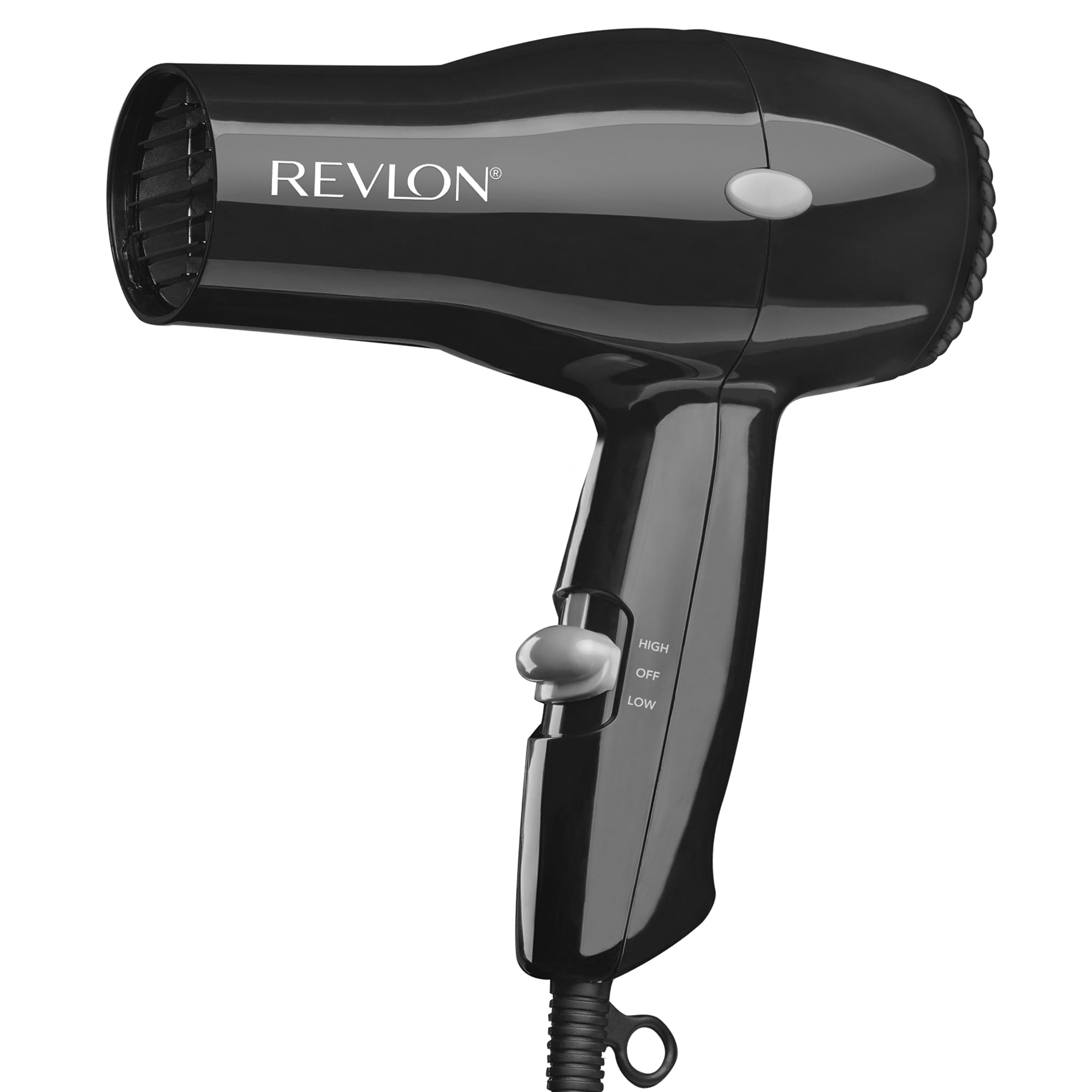 Revlon 1875W Compact Hair Dryer, Lightweight Travel Blow Dryer (Black, 1 Unit) dxjbq
