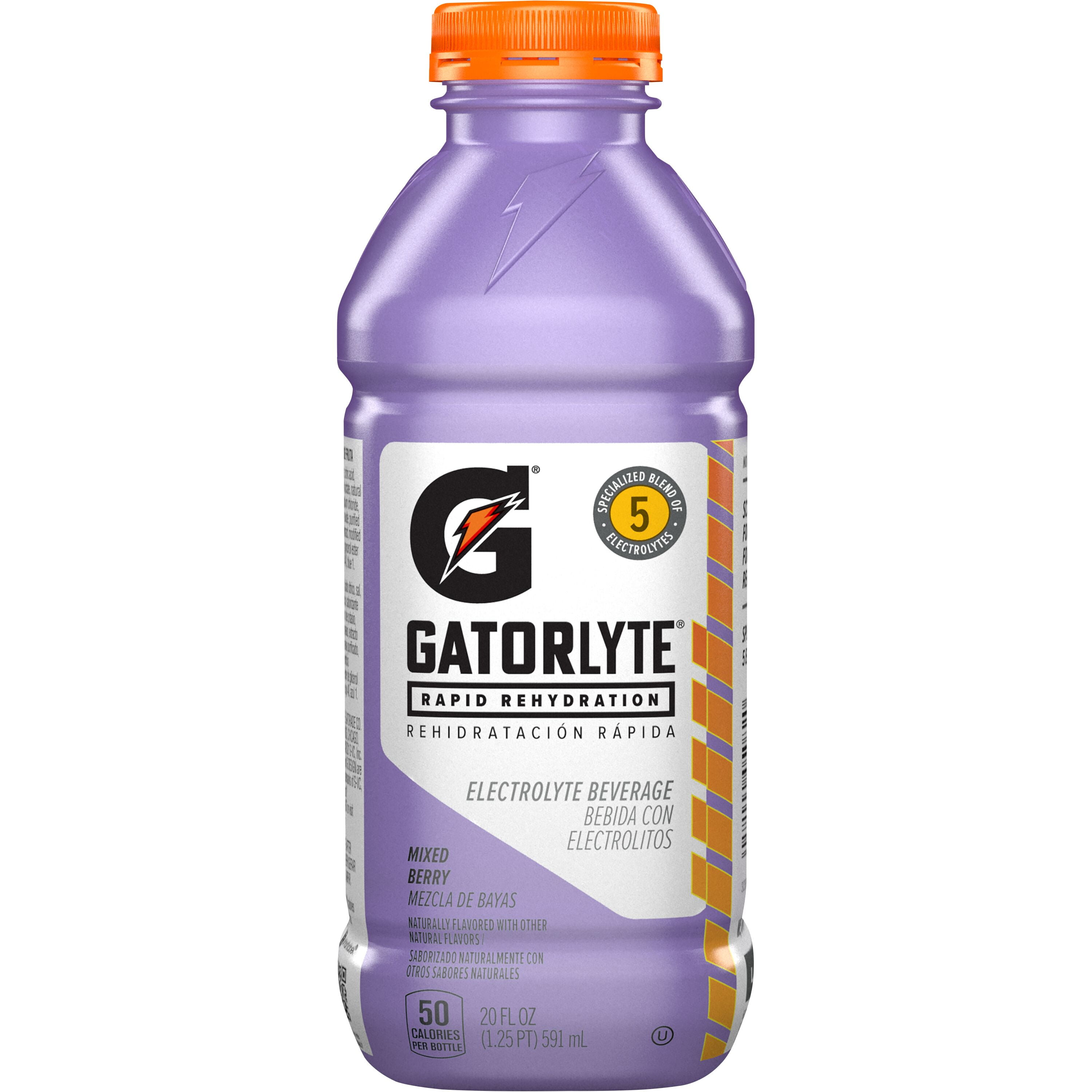 Gatorade Gatorlyte Rapid Rehydration Electrolyte Sports Drink (Mixed Berry, 20 fl oz) pi174