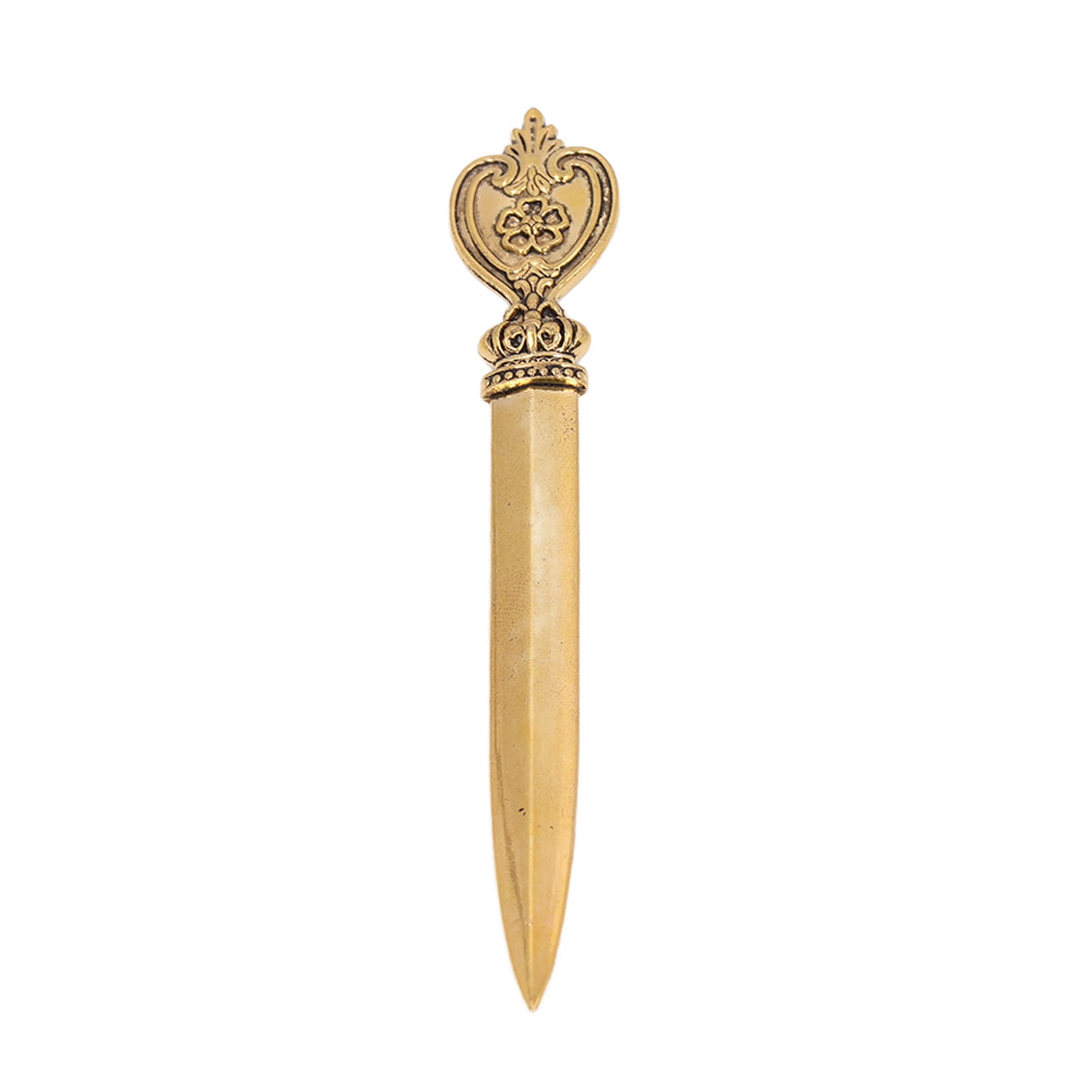 Mgaxyff Retro Elegant Letter Opener, Decorative Zinc Alloy Envelope Slitter (Gold, 6 in) mpr8m