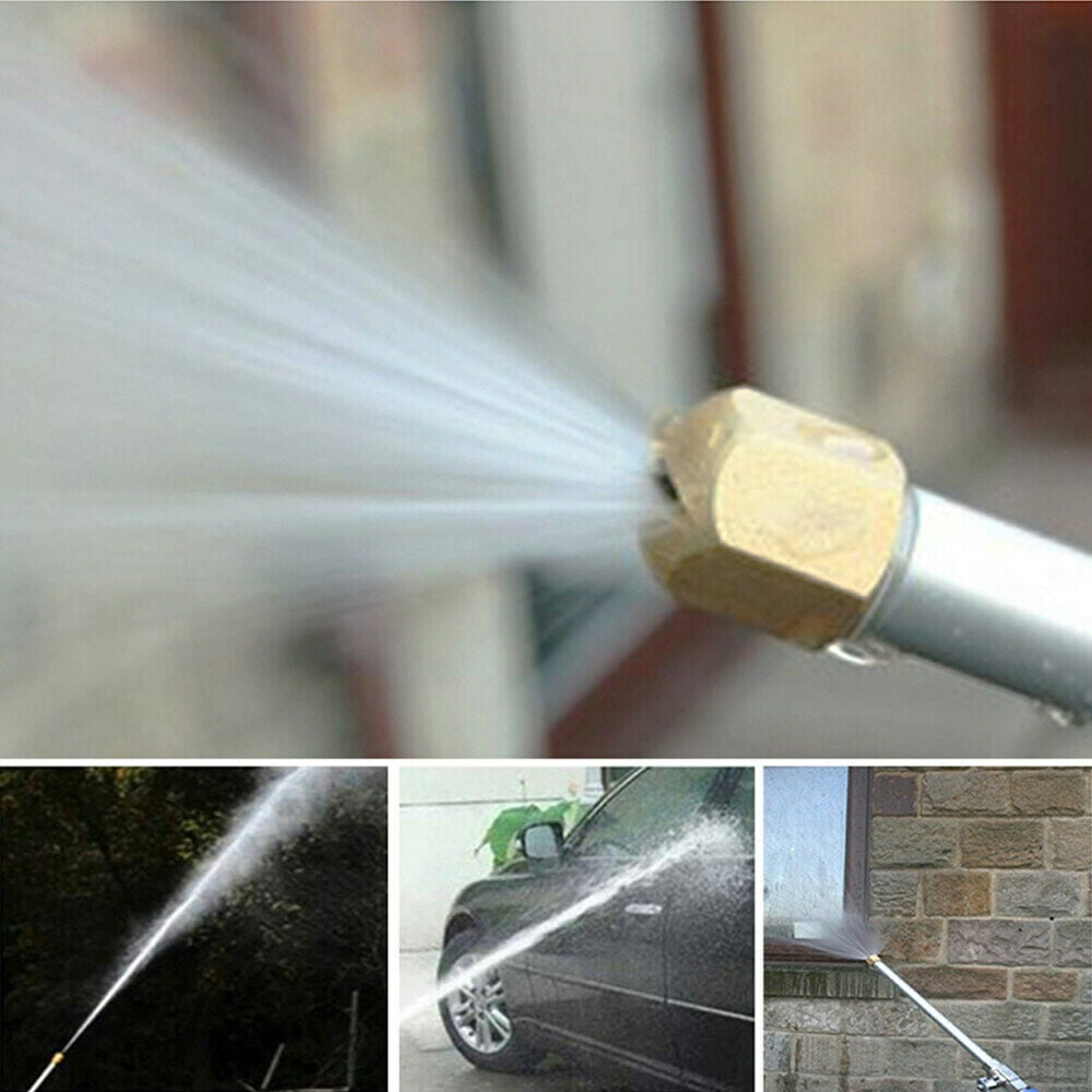 DEUUZHENQI High Pressure Hose Nozzle, 2-in-1 Power Washing Wand with Quick Connect, Heavy-Duty Spray Attachment for Garden and Driveway (5000 PSI) xc8a5