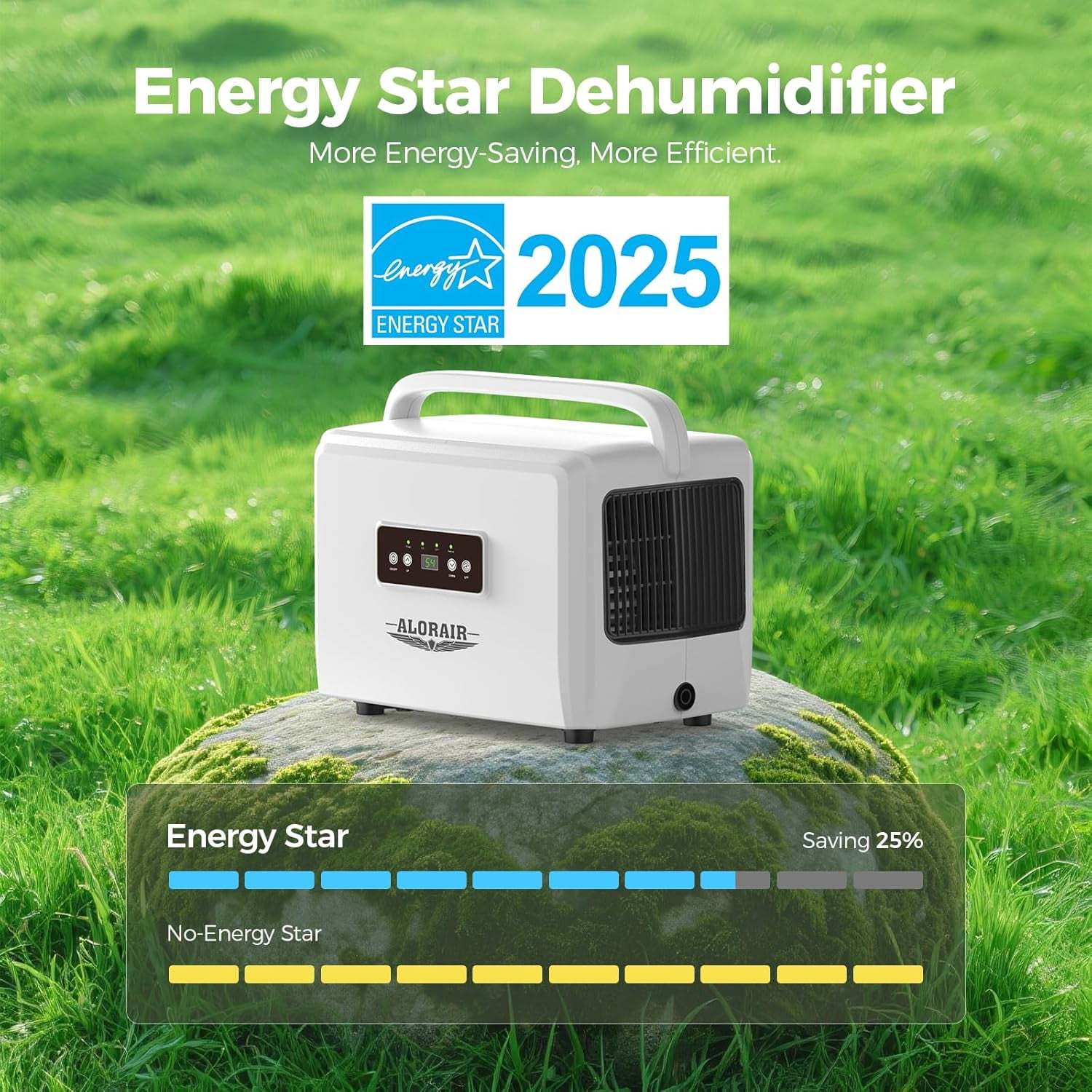 AlorAir Crawlspace Dehumidifier for Basements and Attics (White, 70 Pints) 4v90s