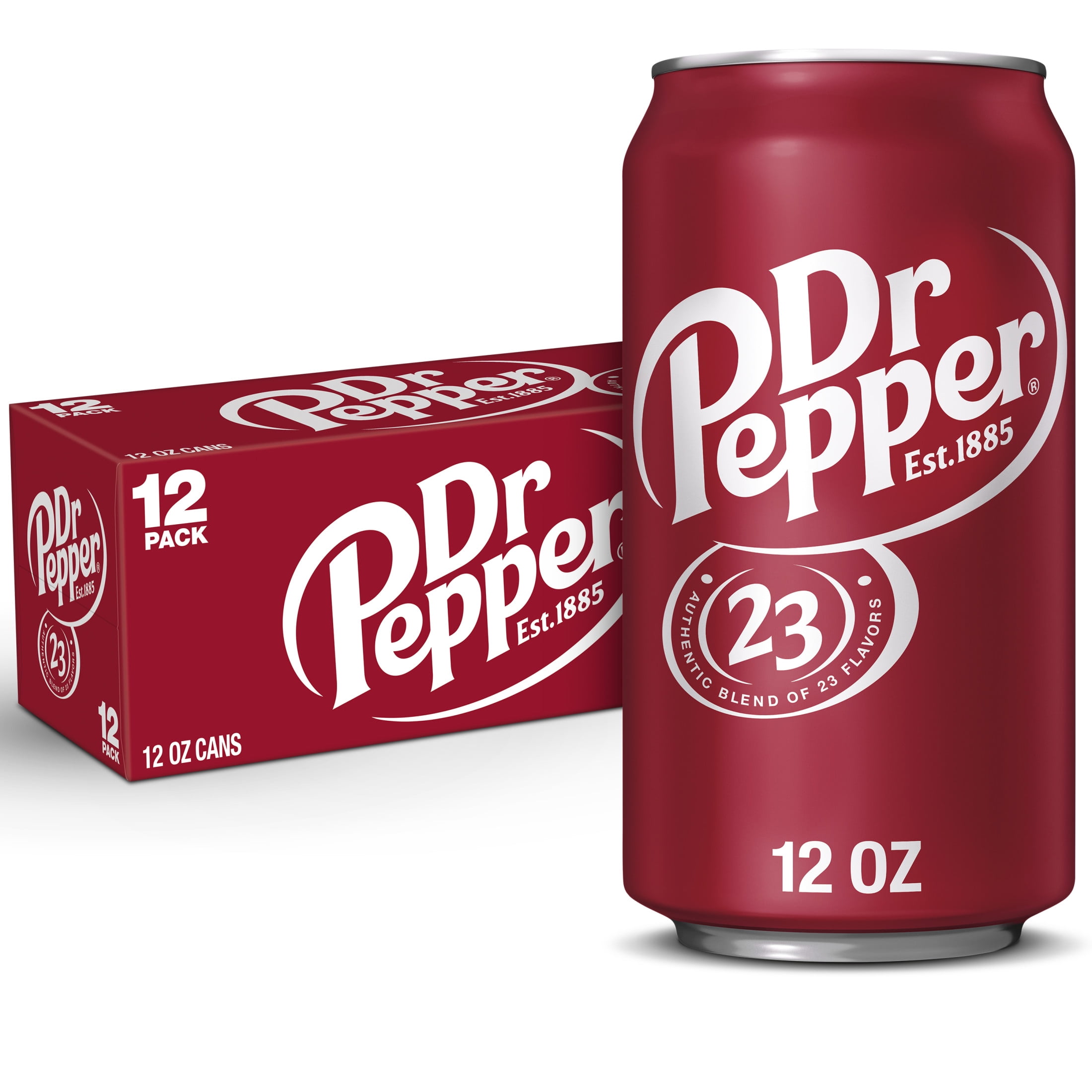 Dr. Pepper Soda Pop, Original Flavor Refreshing Carbonated Beverage (12 fl oz, 12 Pack) h6tct