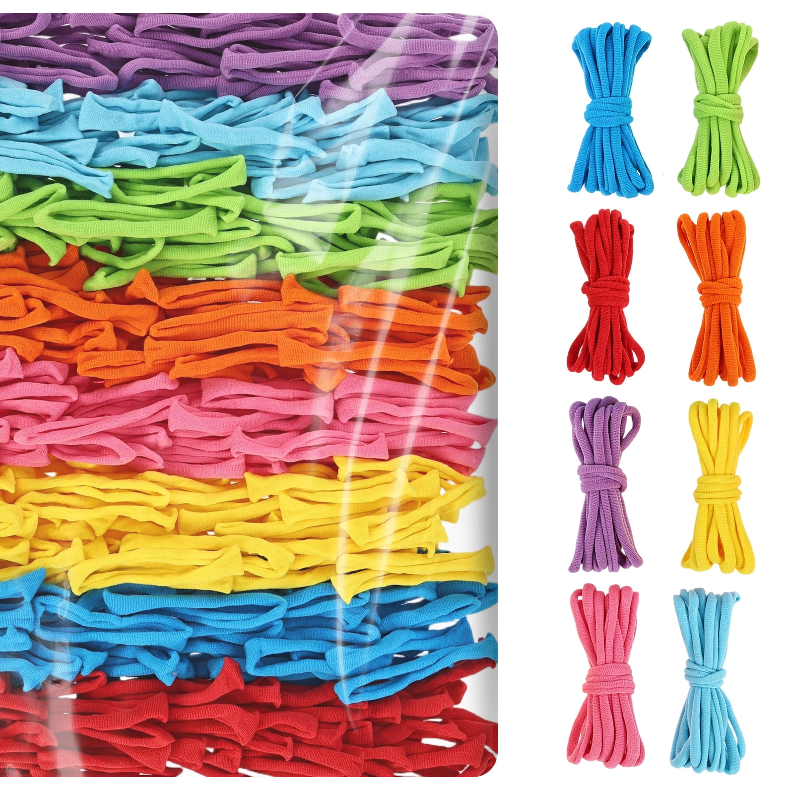 Keyohome Potholder Weaving Loom Refill Loops (800 Pieces, 8 Colors, 7 in) 34a0m