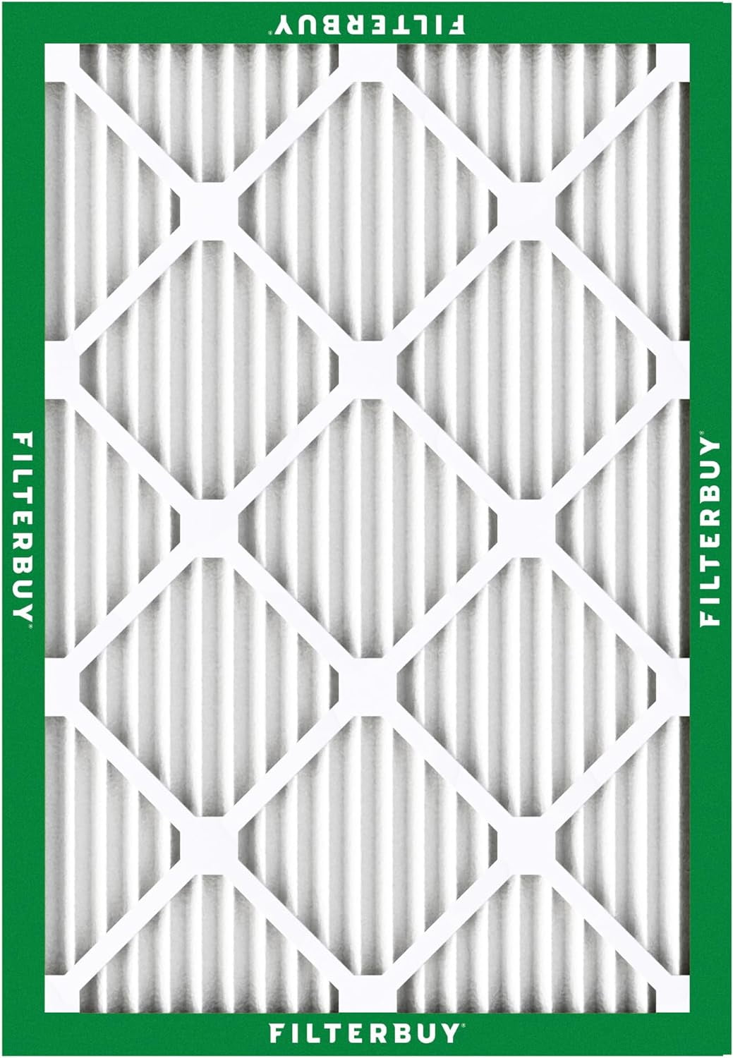 Filterbuy 18x24x1 MERV 8 Pleated HVAC AC Furnace Air Filter (White, 6-Pack) scmn4