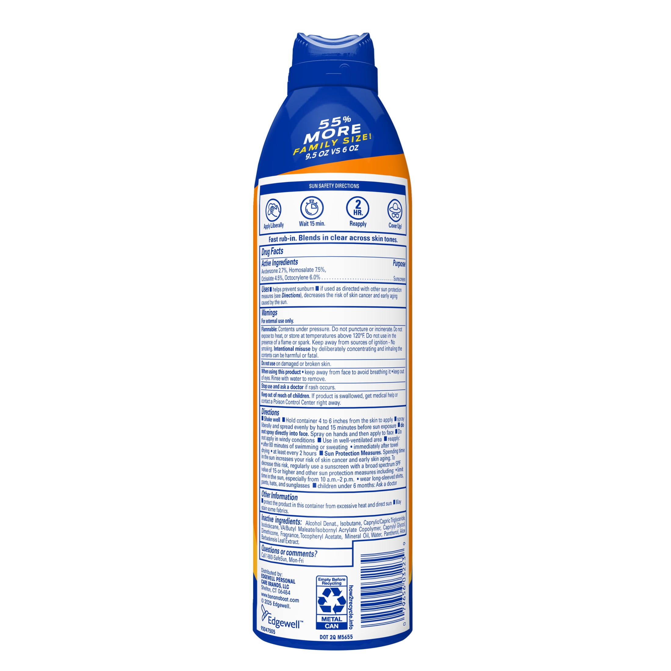 Banana Boat Sport Ultra SPF 50 Sunscreen Spray, Broad Spectrum Sun Protection (Clear, 9.5 oz) y4p2h