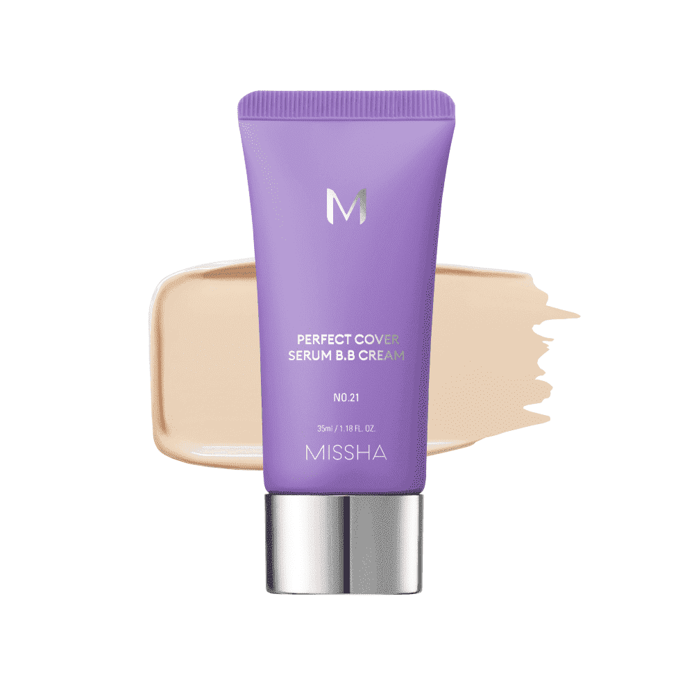Missha M Perfect Cover Serum BB Cream (Light Beige, 1.18 fl oz) wmkn9