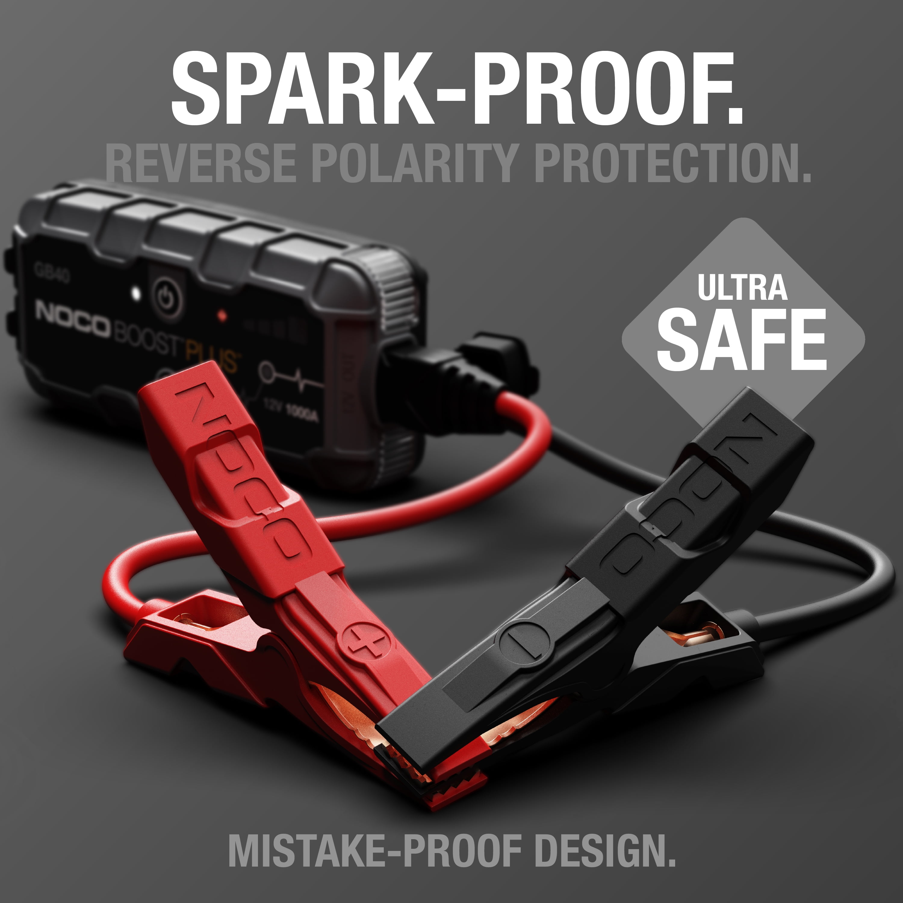 NOCO Boost GB40 1000A UltraSafe Portable Lithium Jump Starter (Black, 2.5 lb) xsco9