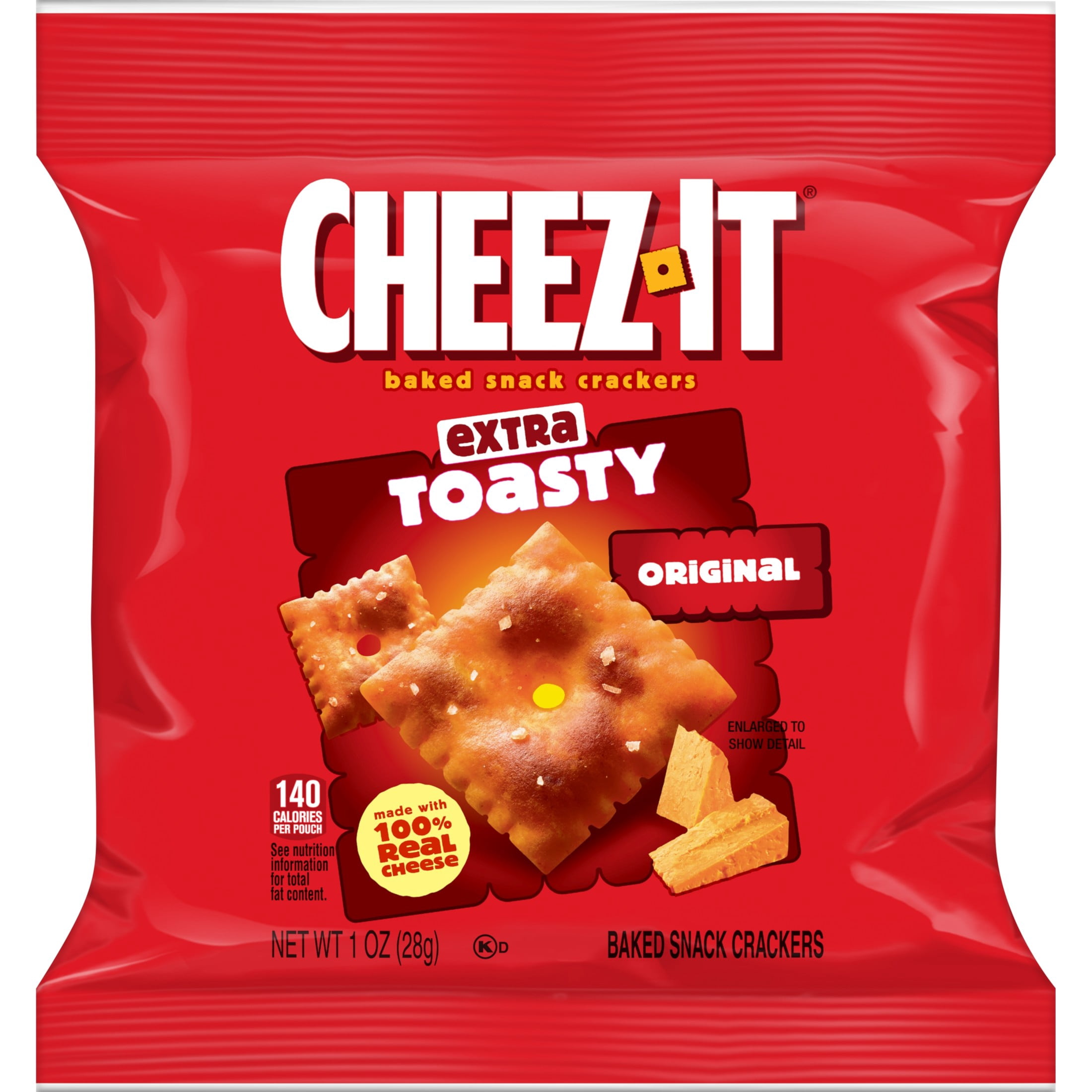 Cheez-It Extra Toasty Baked Snack Crackers, Real Cheese Flavor, Crispy On-the-Go Snacks (10 oz, 10 Count) i1719