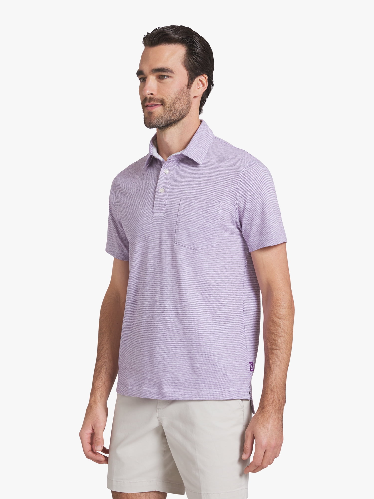 Chaps Men's Harbor Side Slub Short Sleeve Polo Shirt (Casual Work-To-Weekend Fit, S) 3yn8i