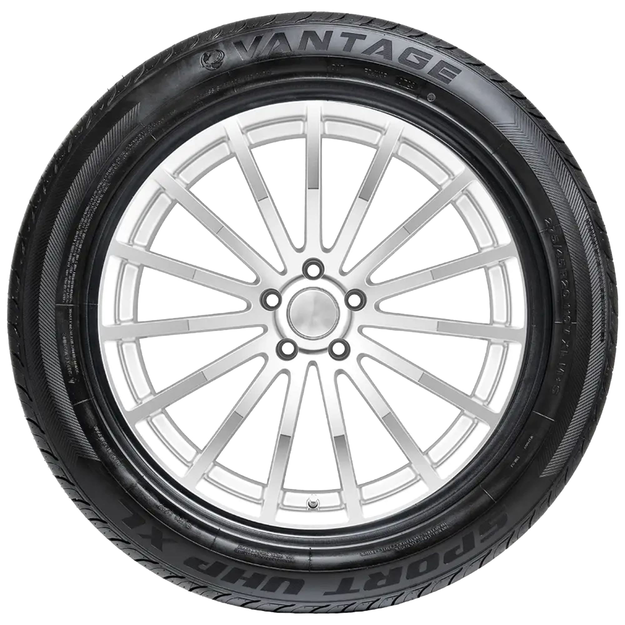 Vantage Sport UHP Passenger Tire (Black Sidewall, 255/55ZR20) tnxj5