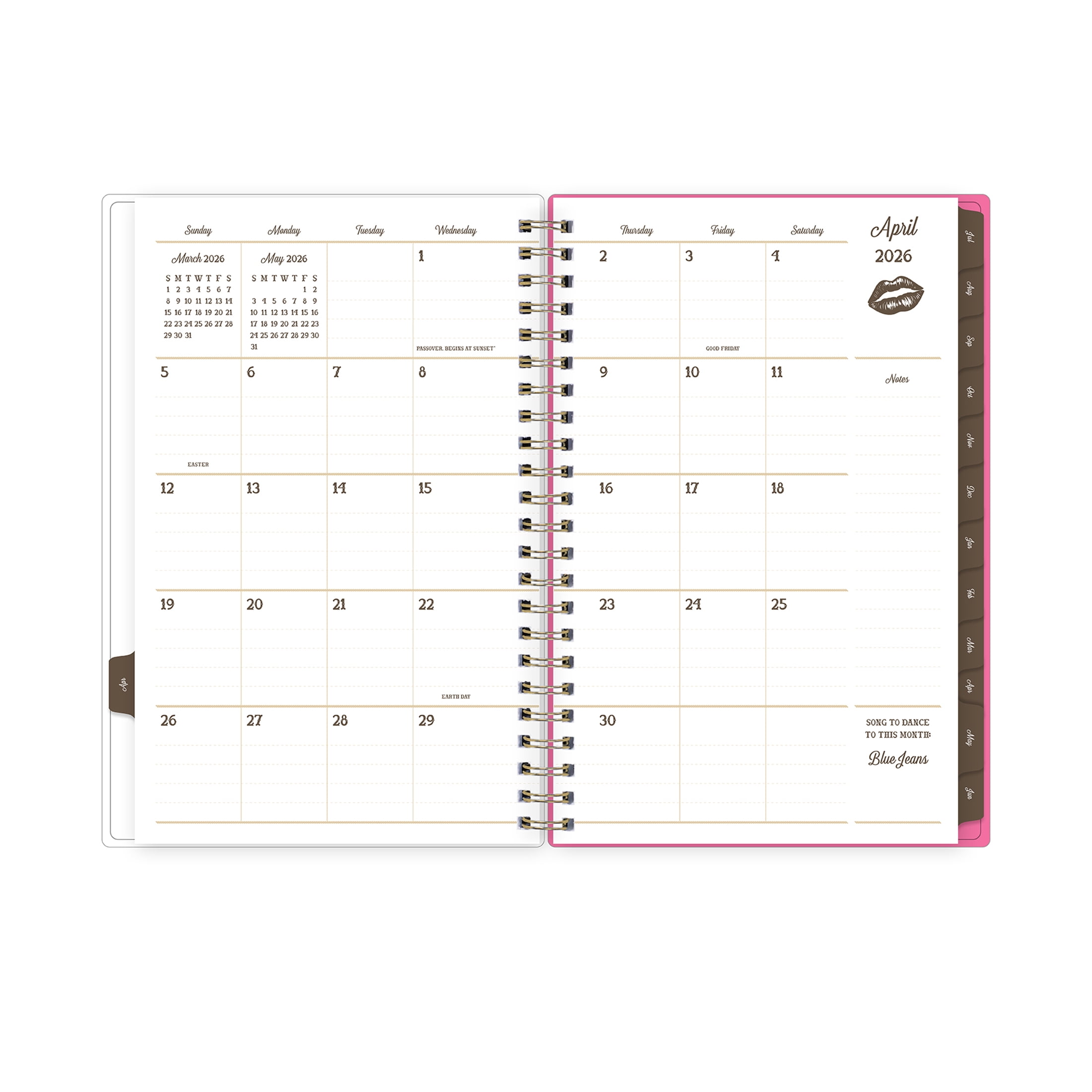 Blue Sky Jessie James Decker Monthly Weekly Planner, 15-Month Academic Organizer (Jess Pink, 5 in x 8 in) z6ar7