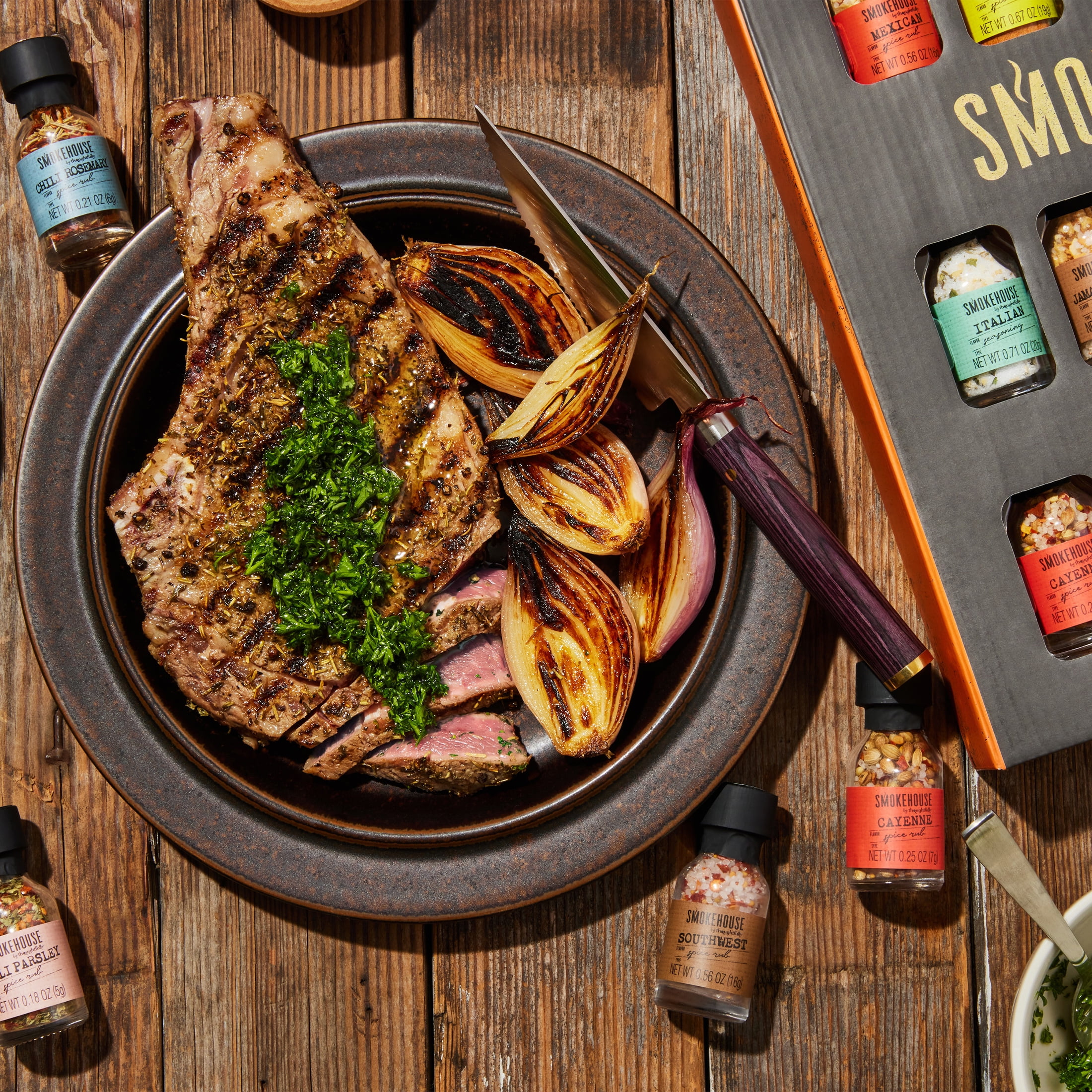 Thoughtfully Smokehouse Ultimate Grilling Spices and Seasonings Set (20 Count) t4l32