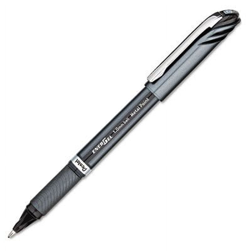 Pentel EnerGel NV Liquid Gel Pen, Quick-Drying Bold Point, Smooth Writing (Black, 3-Pack) rsitv