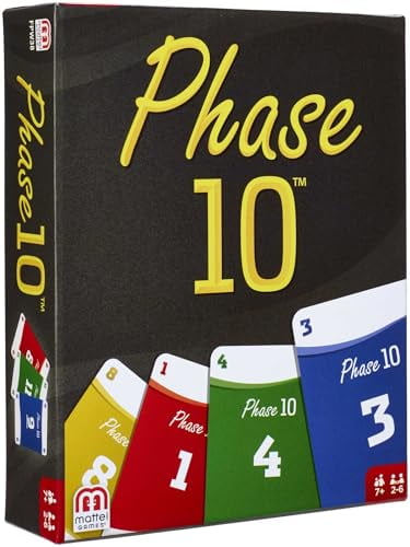 Mattel Games Phase 10 Card Game Strategy Matching Activity (2-6 Players) iojnb