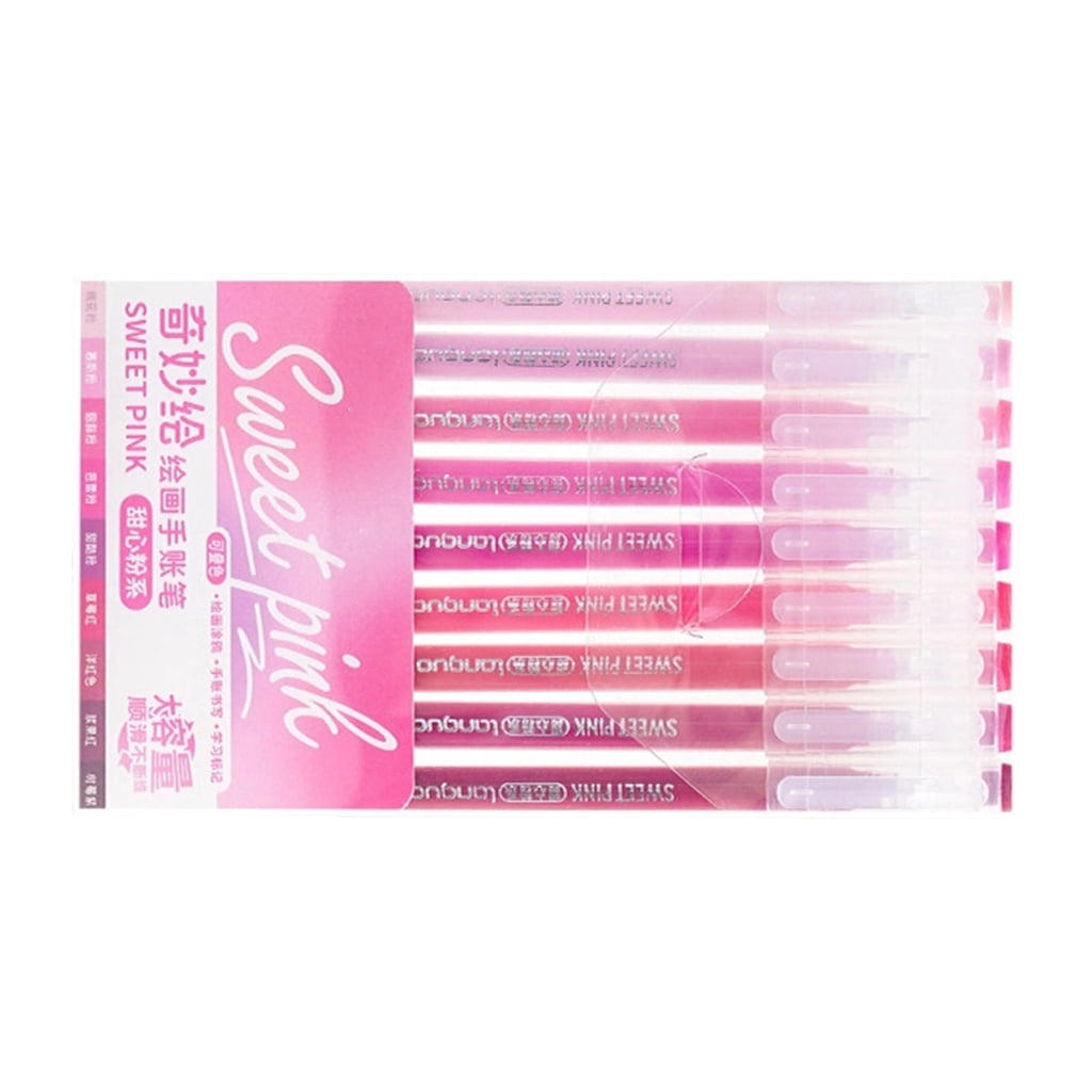 ATALRPOU Needle Tip Gel Pen Set, Smooth Writing Drawing Pens for Journaling and Art (Assorted Colors, 9 Pack) p750j