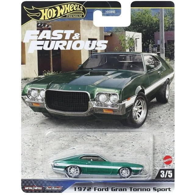Hot Wheels Fast & Furious Premium Diecast Car Set (5-Vehicle Bundle, 1:64 Scale) oz9p7