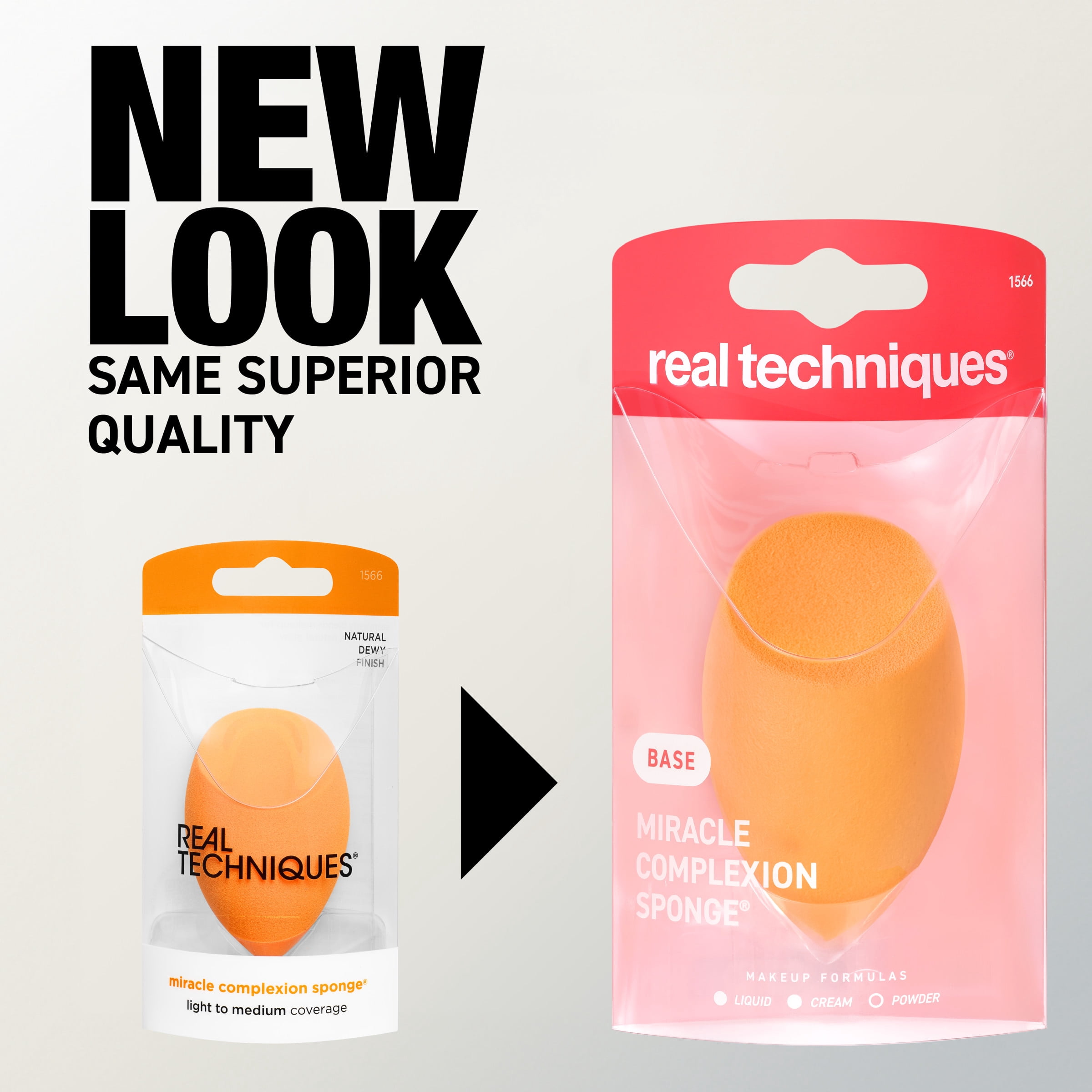 Real Techniques Miracle Complexion Sponge, Makeup Blending Tool for Liquid and Cream Foundation (Orange, 1 Count) jdmnr