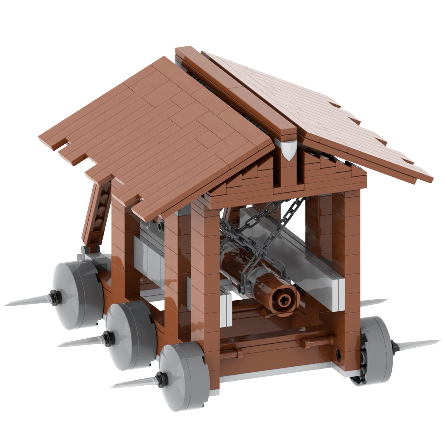 MOOXI Medieval Knights Siege Engine Building Set, Creative Construction Block Kit for Kids and Adults (405 Pieces) ocx7u