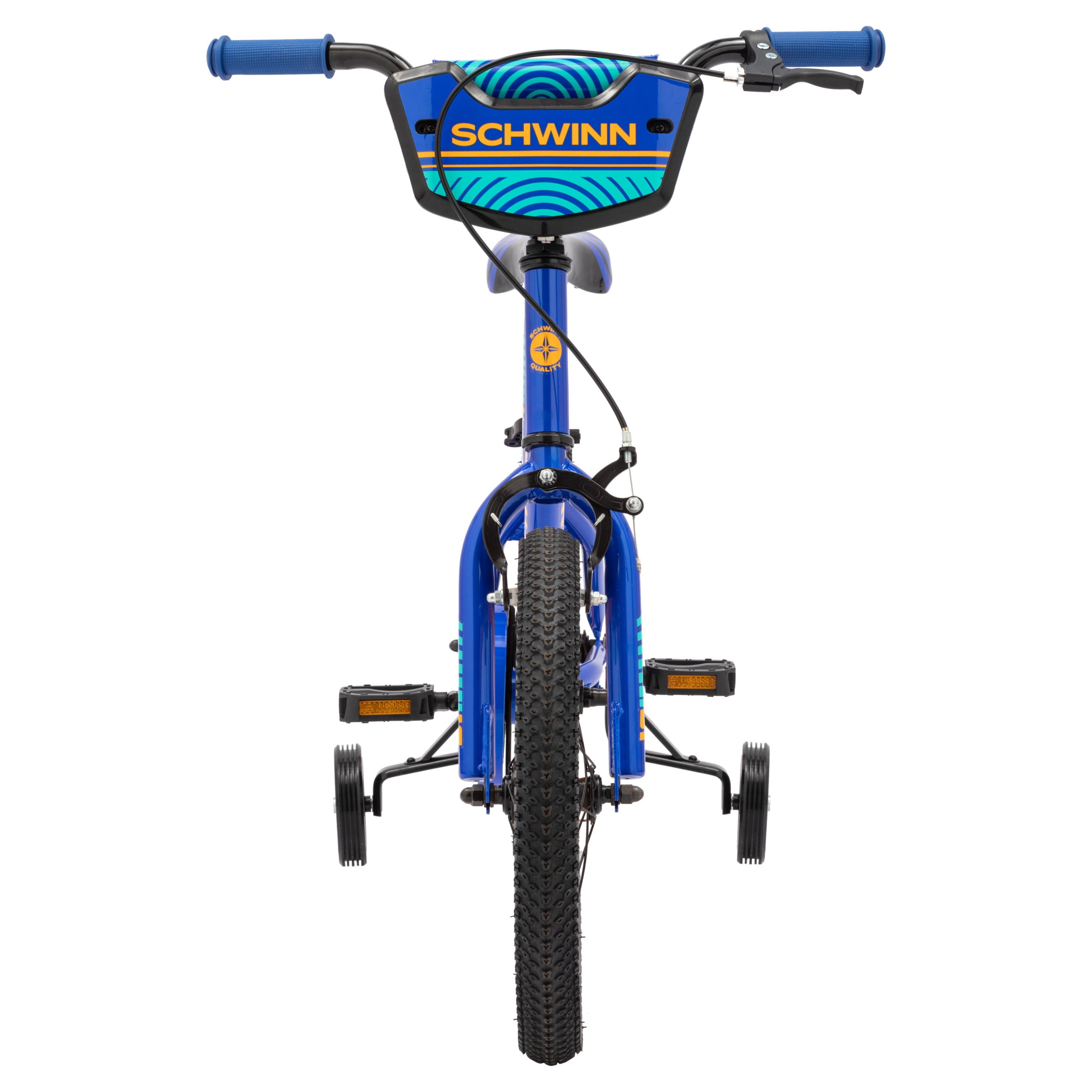 Schwinn Firehawk Kids BMX Bike with Training Wheels (Blue, 16 in) pl201