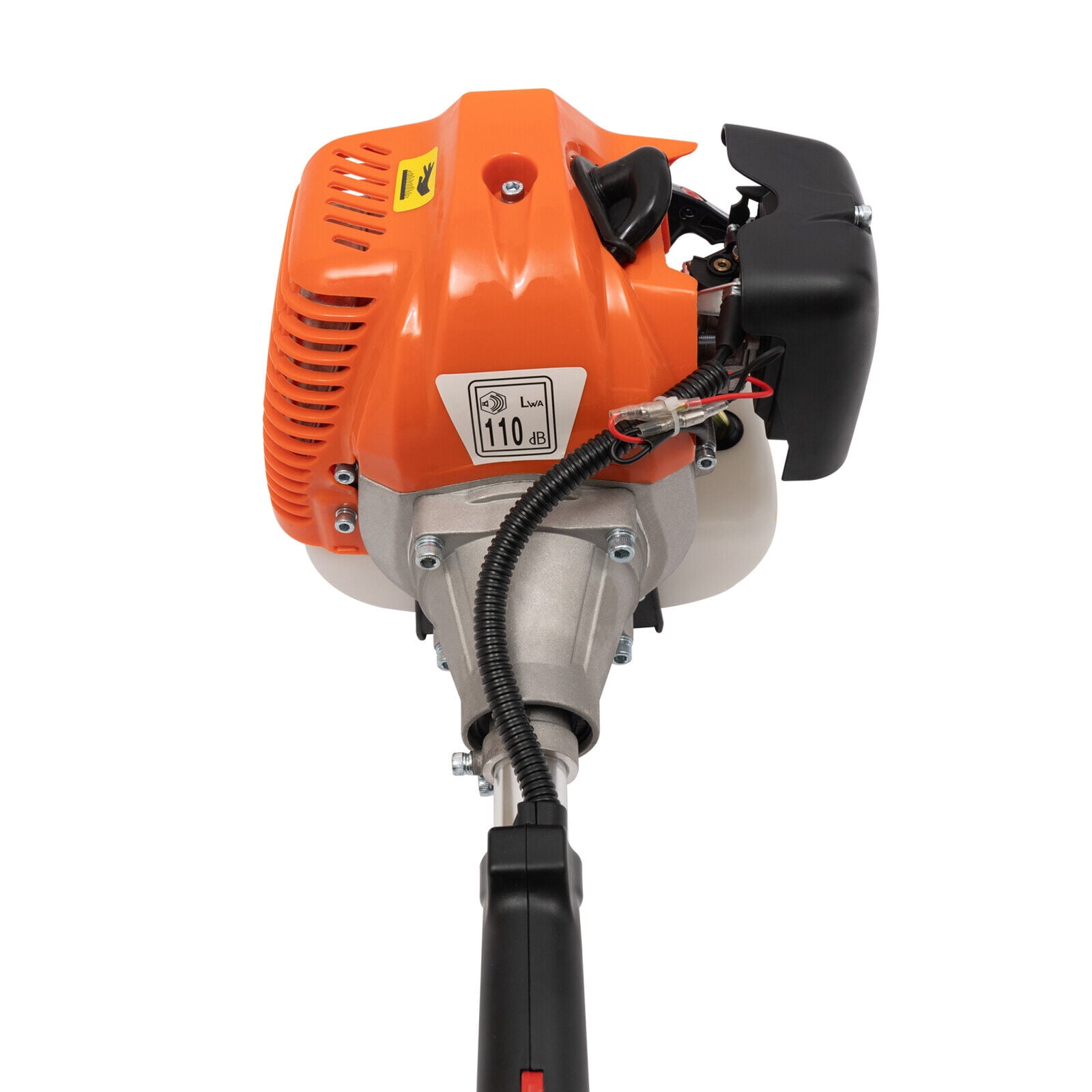 Miumaeov Gas-Powered Weed Eater, Brush Cutter and Lawn Edger with Dual Blade Heads (Red, 33cc) idyqp
