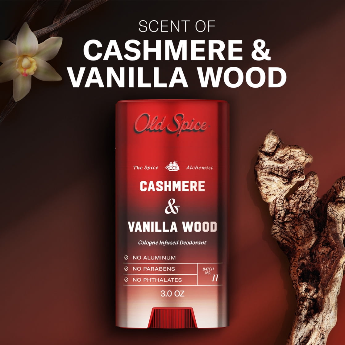 Old Spice Men's Deodorant Spice Alchemist Collection, Cashmere & Vanilla Wood (3 oz) 0hjl7