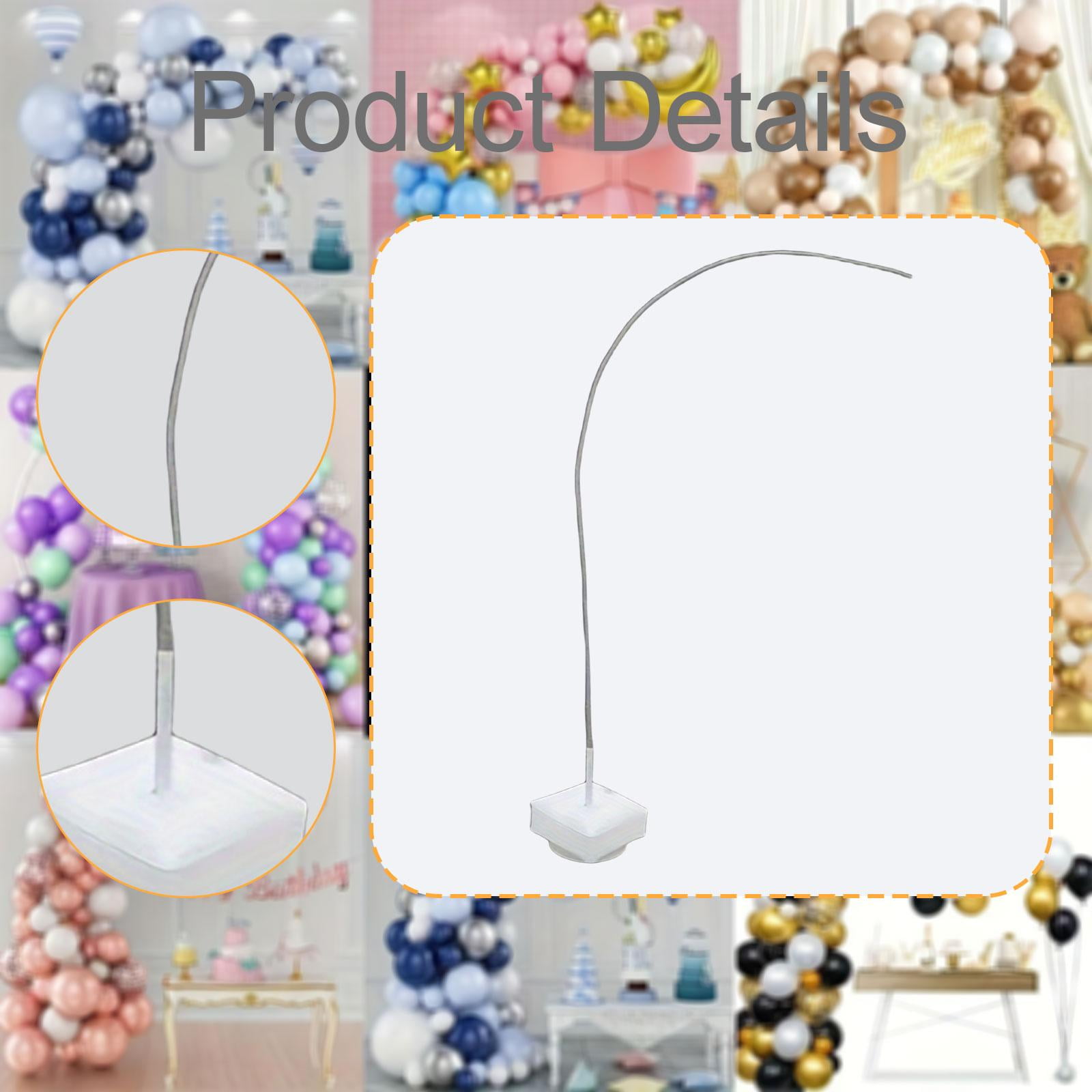 Fzaqwen Balloon Arch Kit Backdrop Frame for Party Decorations (White, 98 in) 0z6am