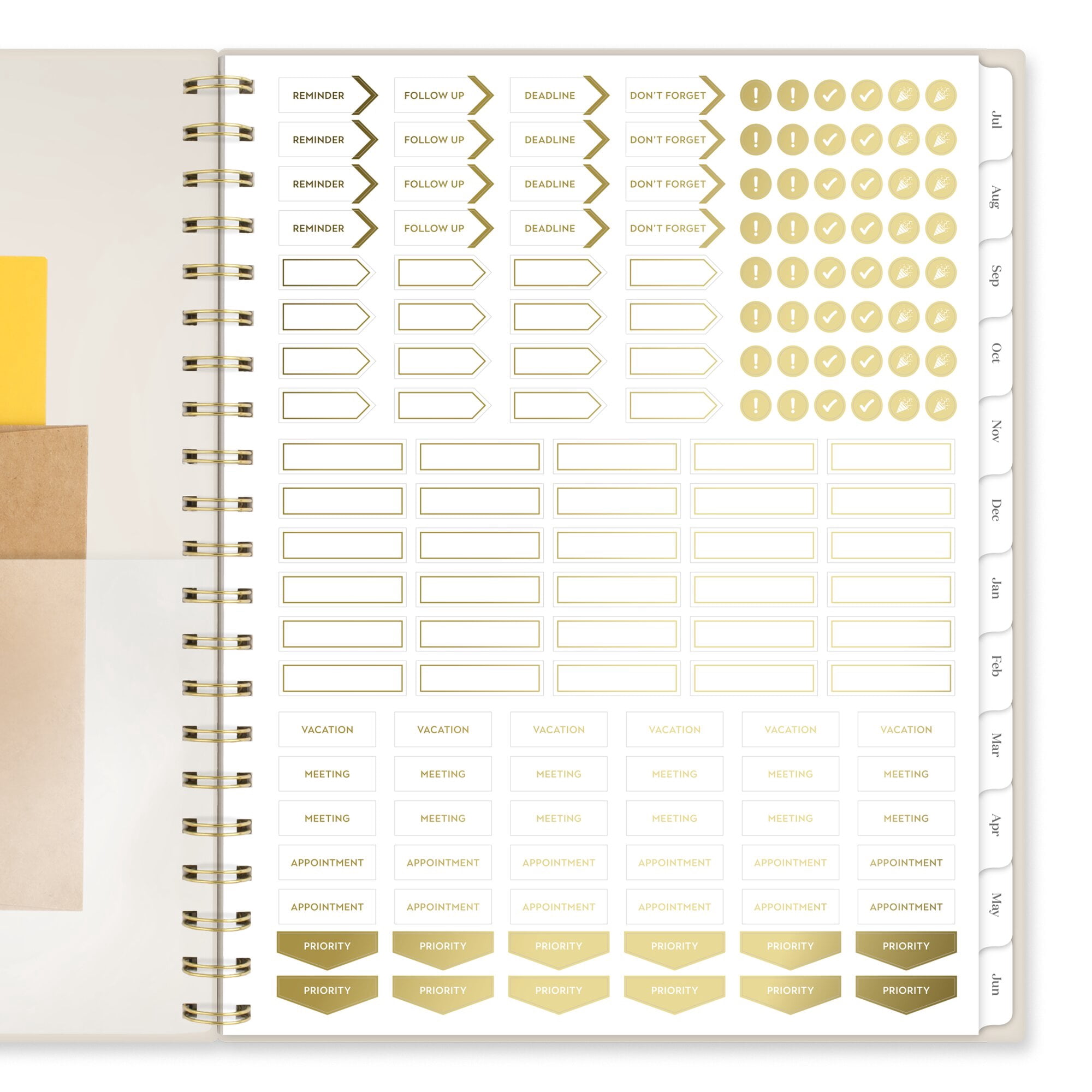 Cambridge WorkStyle Balance Academic Planner 2026-2027 (White, 8.5 in x 11 in) 1mmzj