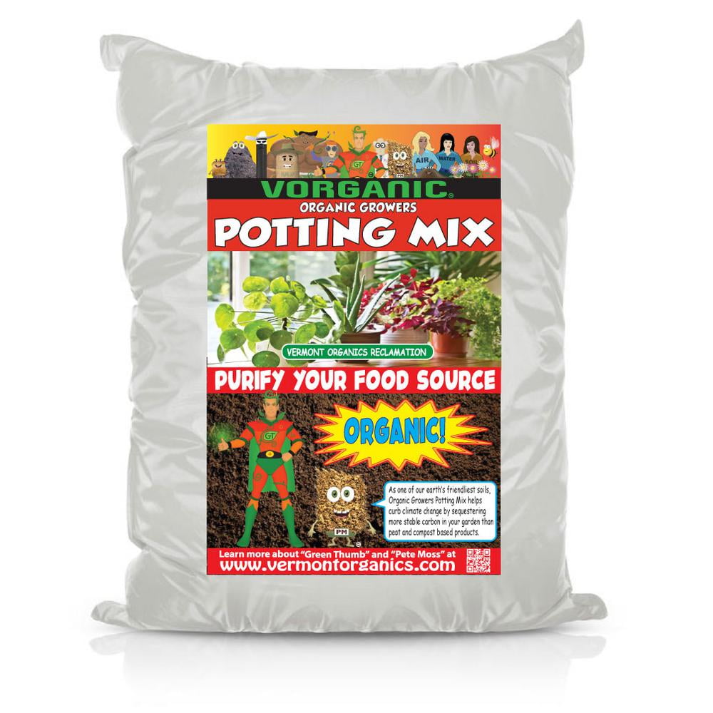 Vermont Organics Reclamation Organic Growers Potting Mix (Natural Soil Amendment, 2 cu ft) fly9w