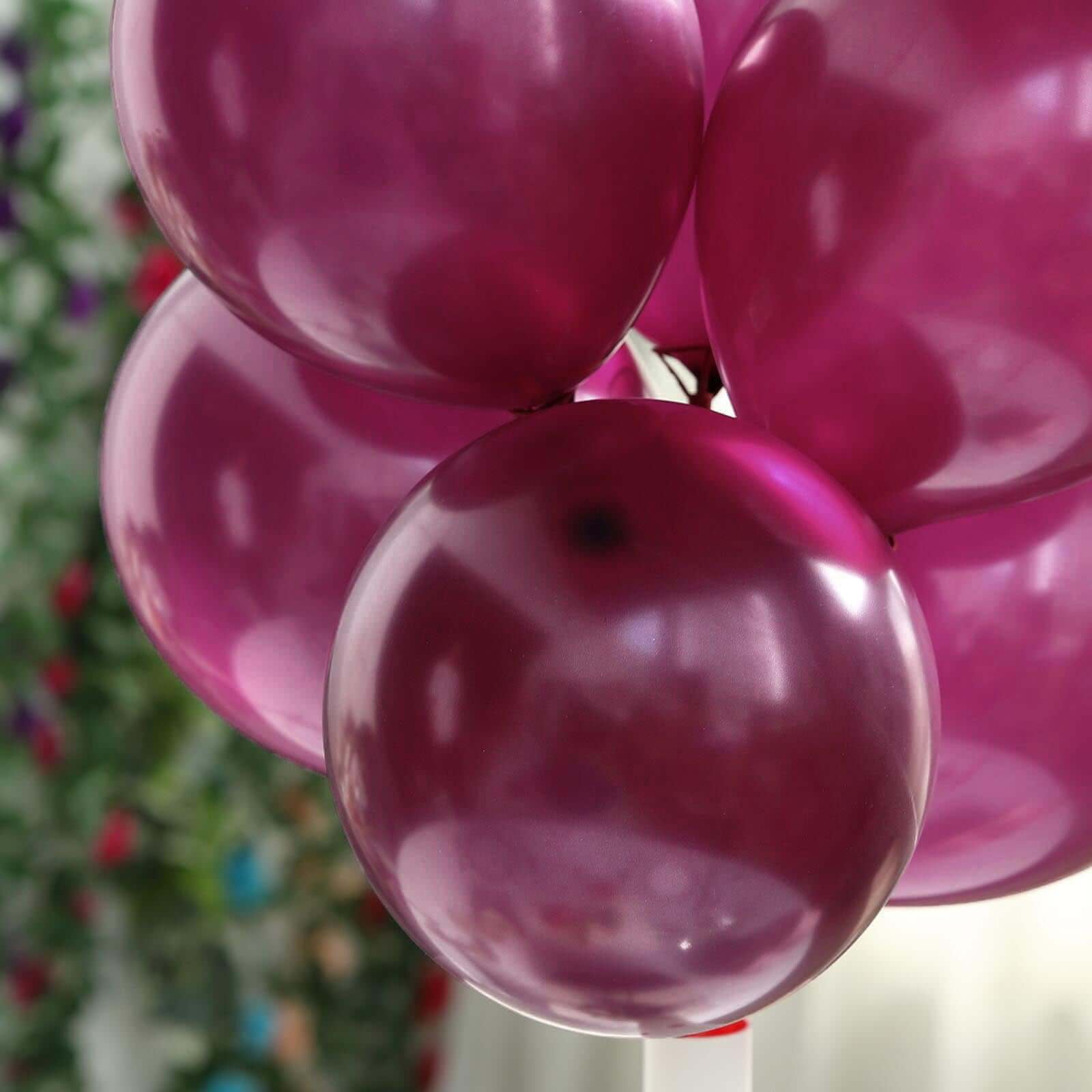 Efavormart Metallic Latex Balloons for Wedding Birthday Party Decorations (Eggplant, 12 in, 100 Pack) bt7tq