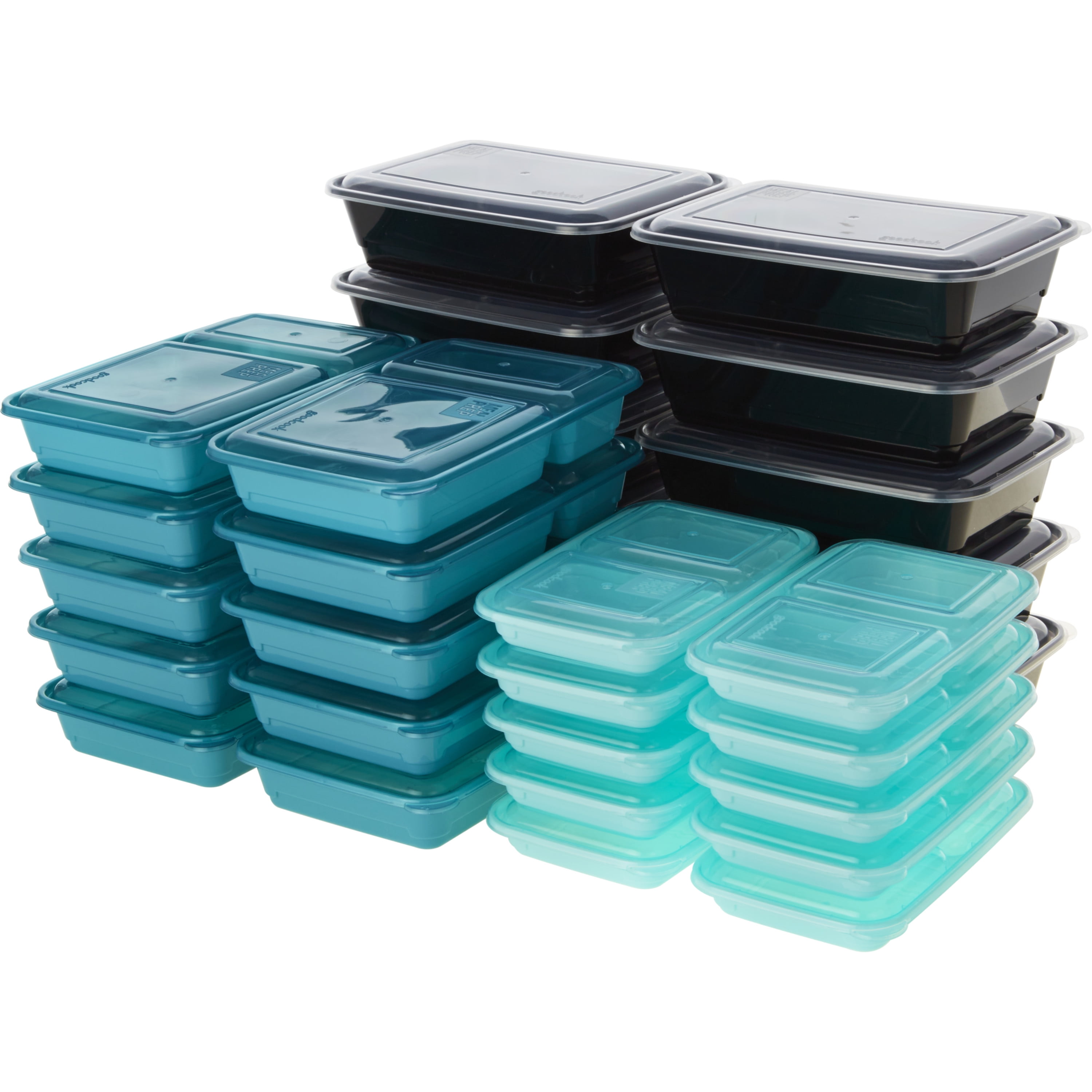 GoodCook Meal Prep Food Storage Container Set with Lids (30 Count, Assorted Sizes) s60q1