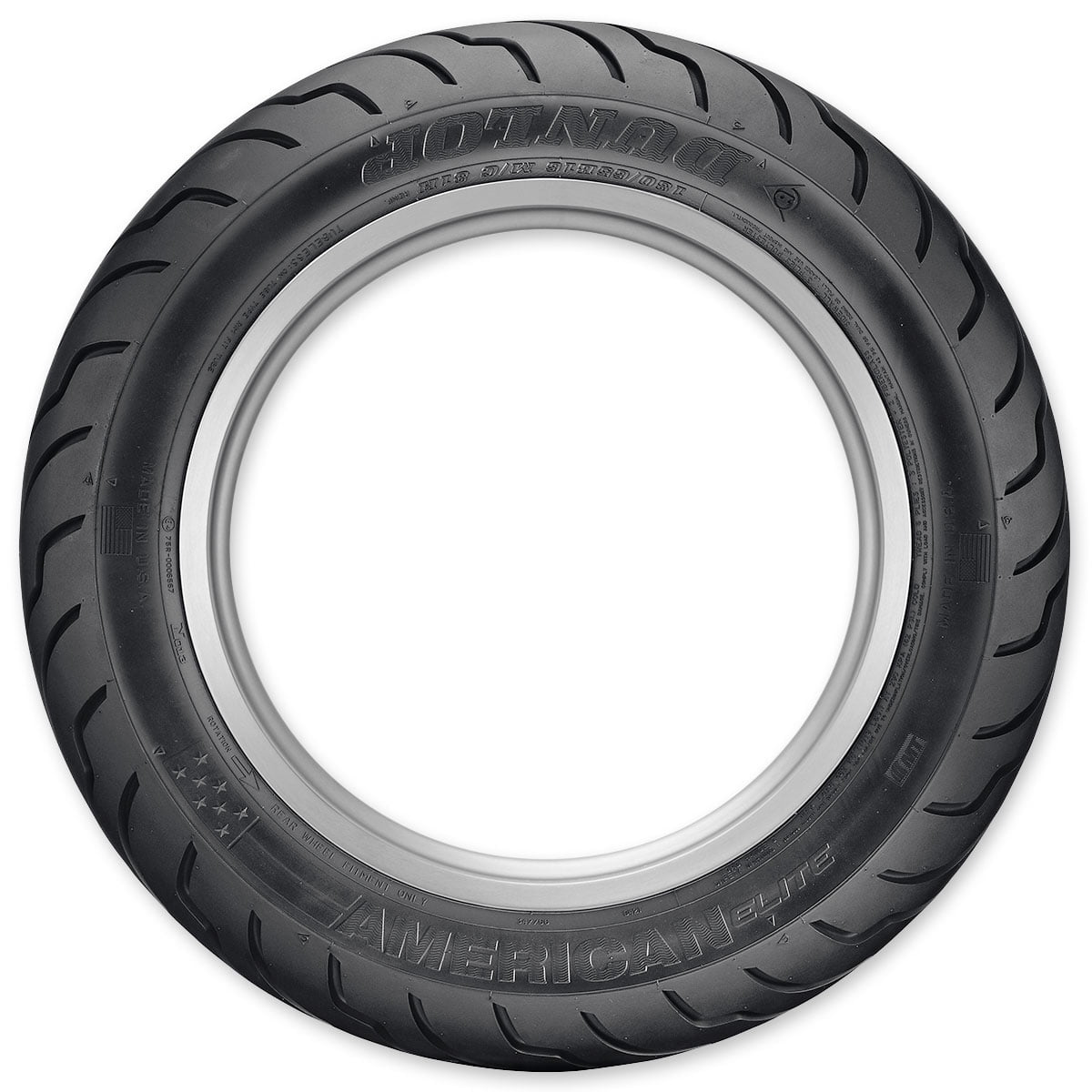 Dunlop American Elite 2 Rear Motorcycle Tire (Black, 180/65B-16 81H) efitn