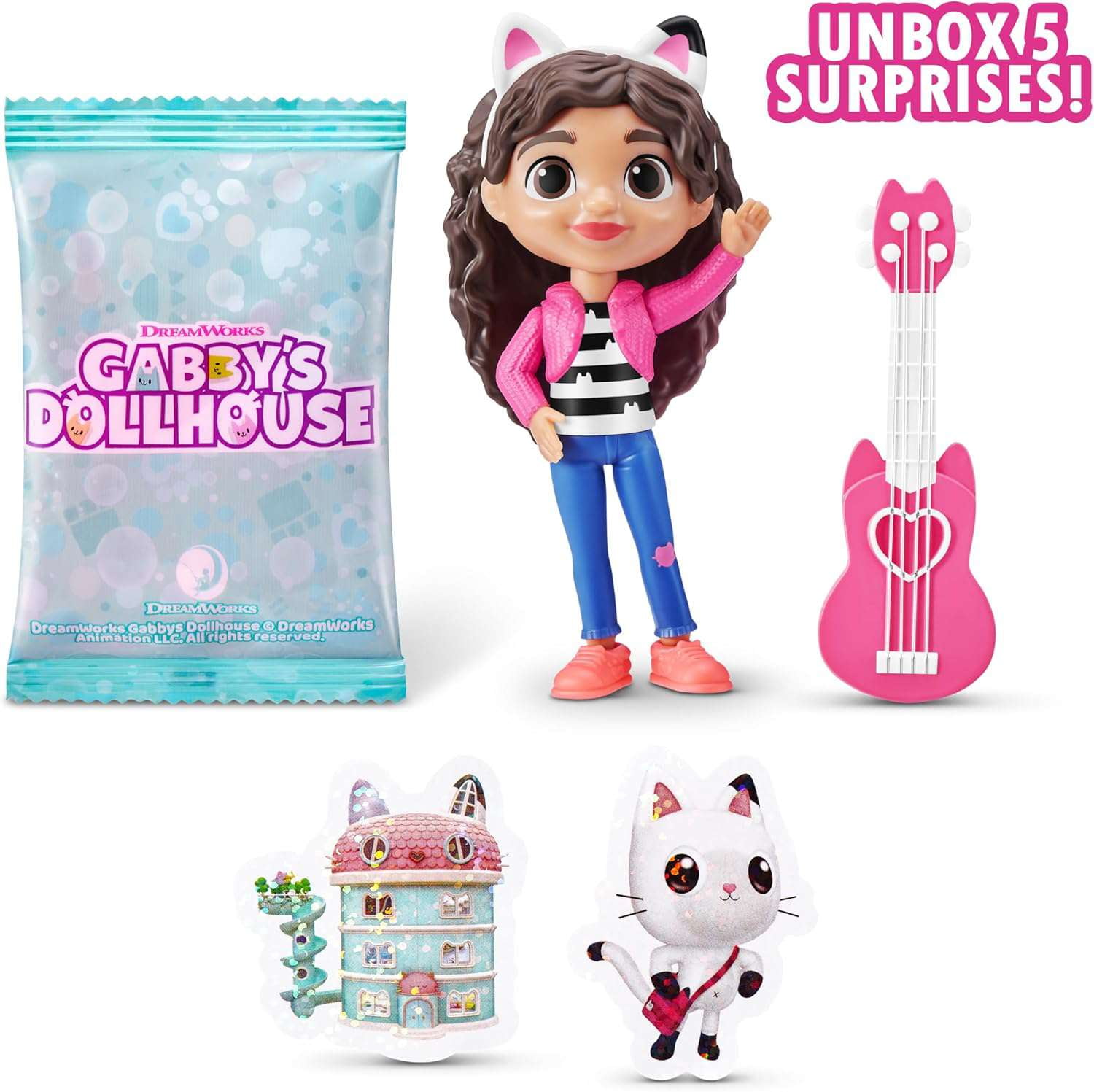 ZURU 5 Surprise Mini Brands Gabby's Dollhouse Mystery Pack (Collectible Toy, 1 Pack) syo5y