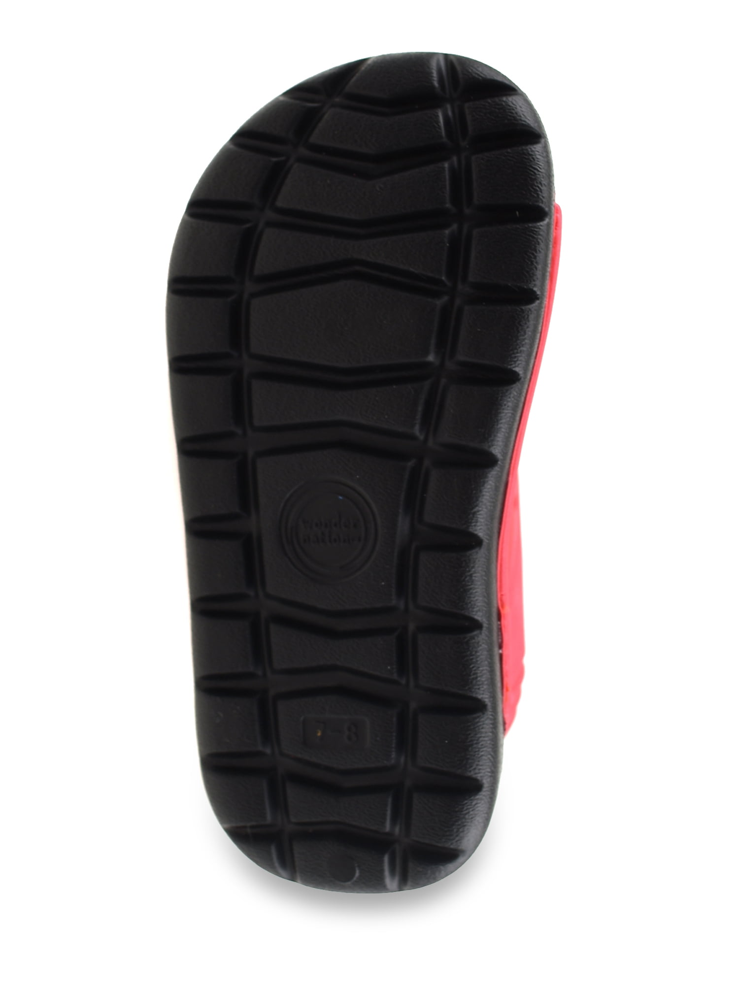 Wonder Nation Toddler Boy Two Strap Beach Slides (Red, 8 Toddler) dlxr8