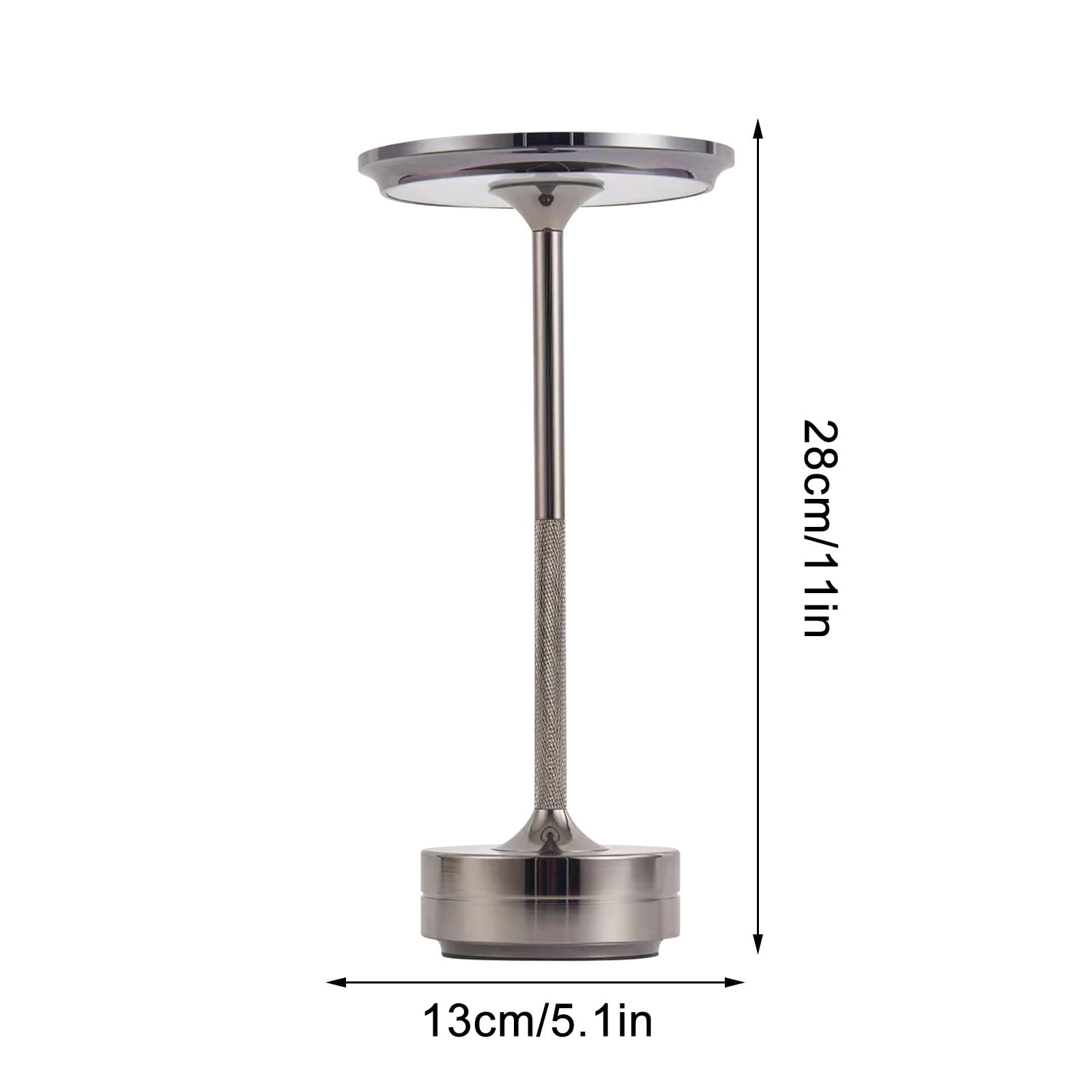 Wovilon LED Desk Lamp Japanese Retro Style Rechargeable Cordless Night Light (Clear, 10 in) wn1qx