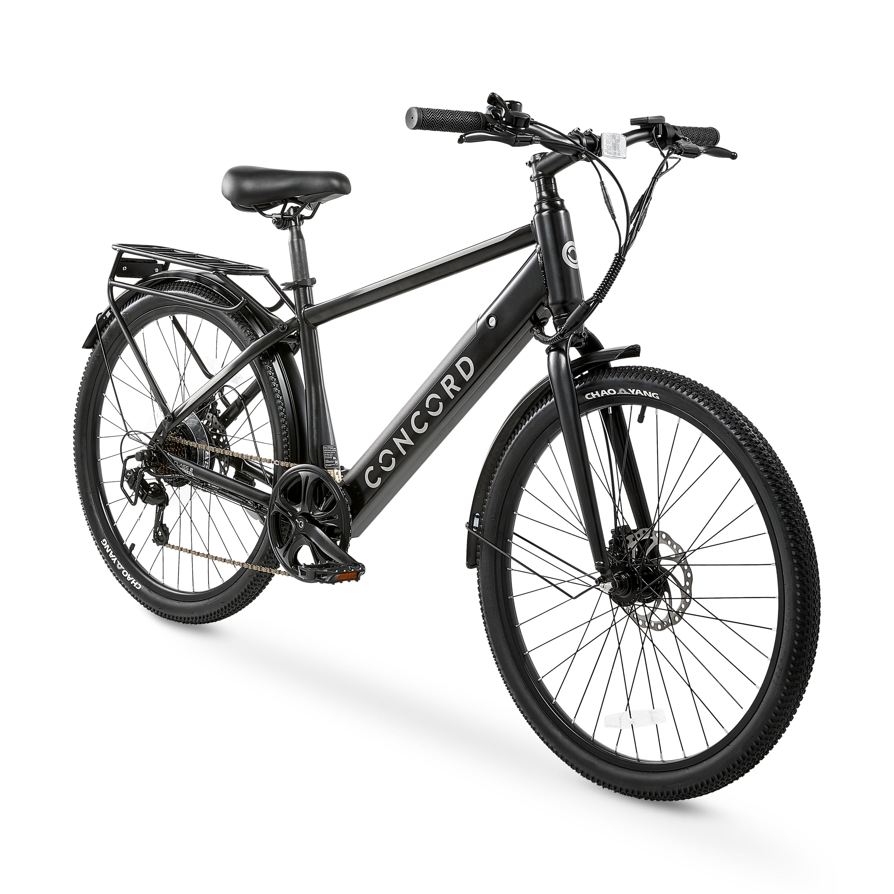 Concord Commutr Electric Bike, 350W Motor, Class 2 Commuter E-Bike (Black, 26 in) lytyu