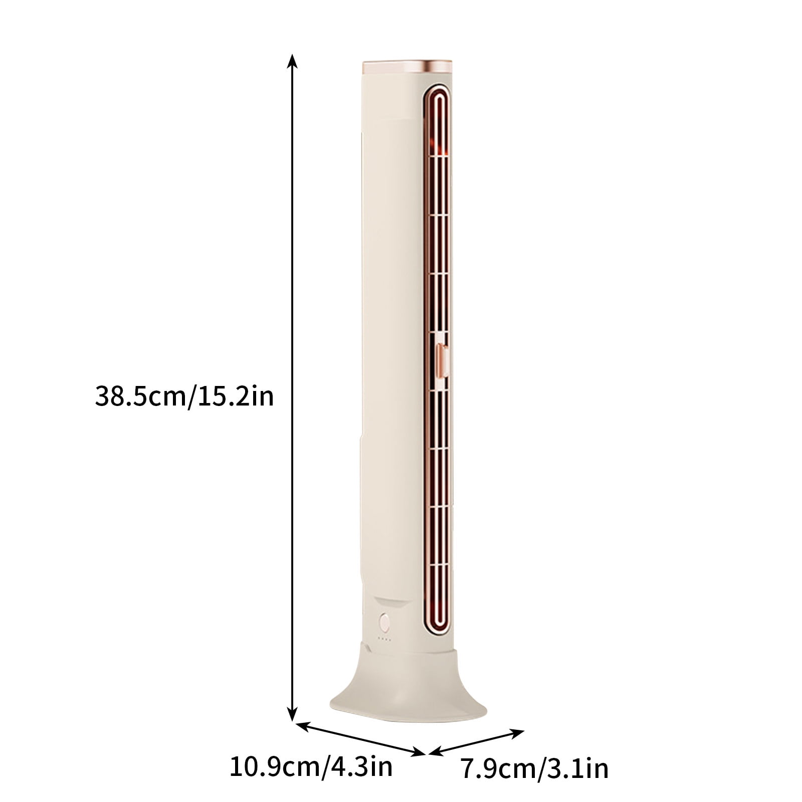 Zznnkj Bladeless Tower Fan, 90° Oscillating Quiet Cooling Fan for Home and Office (White, 15.2 in) zdj6f