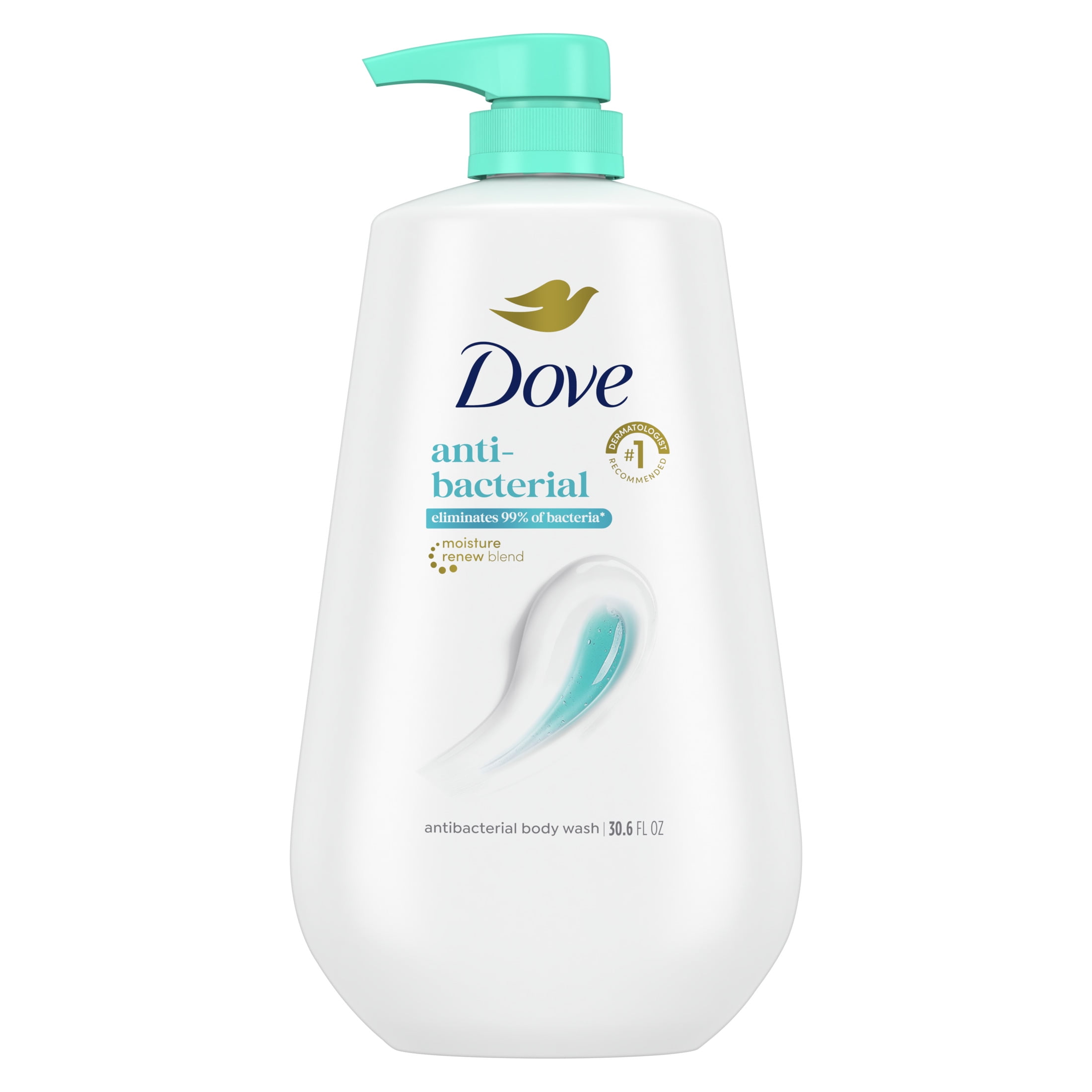 Dove Care and Protect Antibacterial Body Wash, Moisturizing Daily Cleanser (3 Pack, 30.6 fl oz) jbted