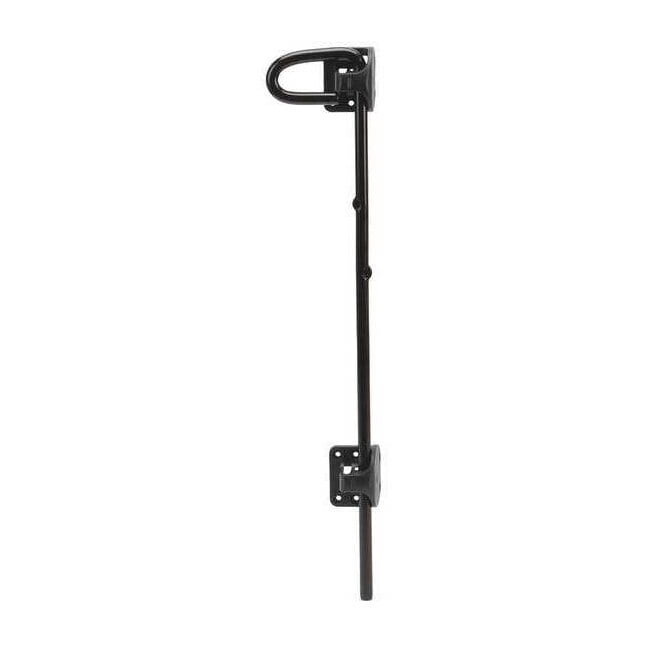 D&D Technologies Gate Latch, Heavy-Duty Powder Coated Steel Security Latch (Black, 1.48 in Width) h1toa
